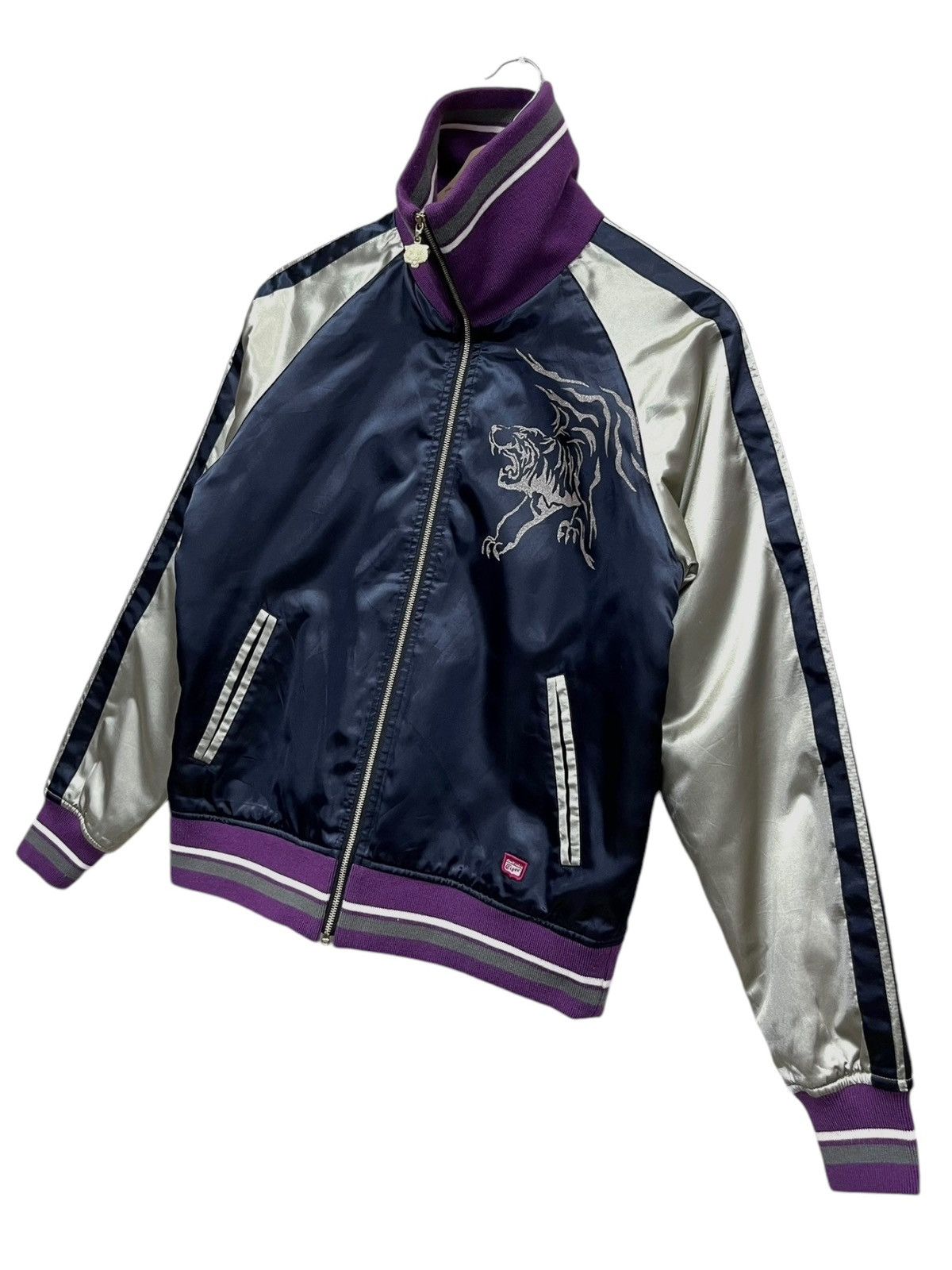 Asics VERYRARE🔥90’s ASICS ONITSUKA TIGER Japanese Souvenir Jacket Size S / US 4 / IT 40 - 1 Thumbnail