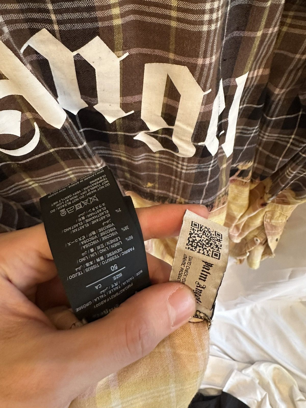 Palm Angels Palm Angels Plaid Shirt Size US M / EU 48-50 / 2 - 5 Thumbnail
