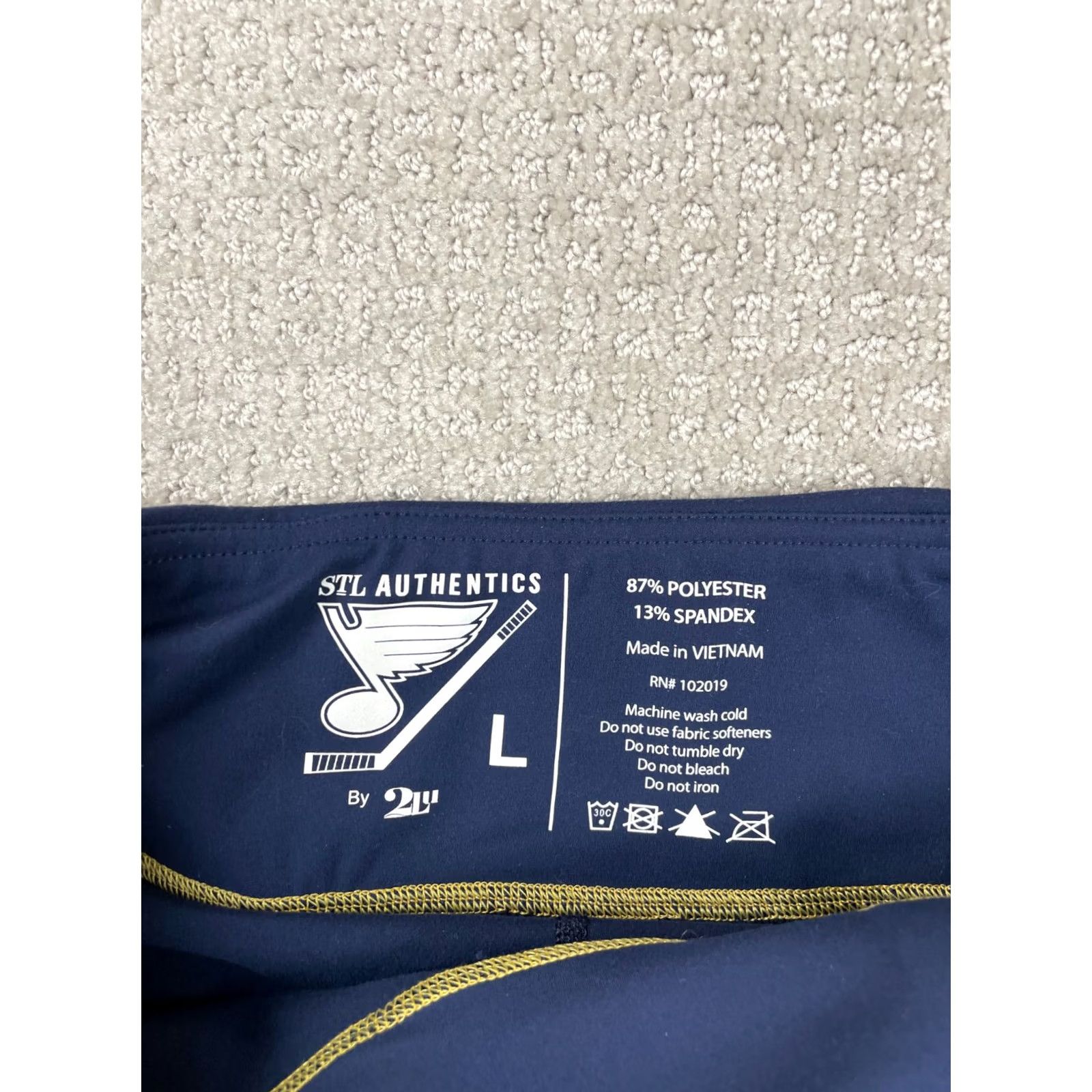 Vintage NWT Saint Louis Blues Skort Womens Large Navy Gold Lined Skirt Performance Size 36" / US 14 / IT 50 - 3 Thumbnail
