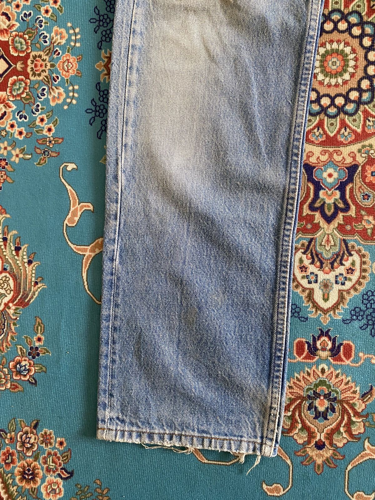Levi's Vintage 90s Levi’s 501 Distressed Denim Size US 32 / EU 48 - 5 Thumbnail