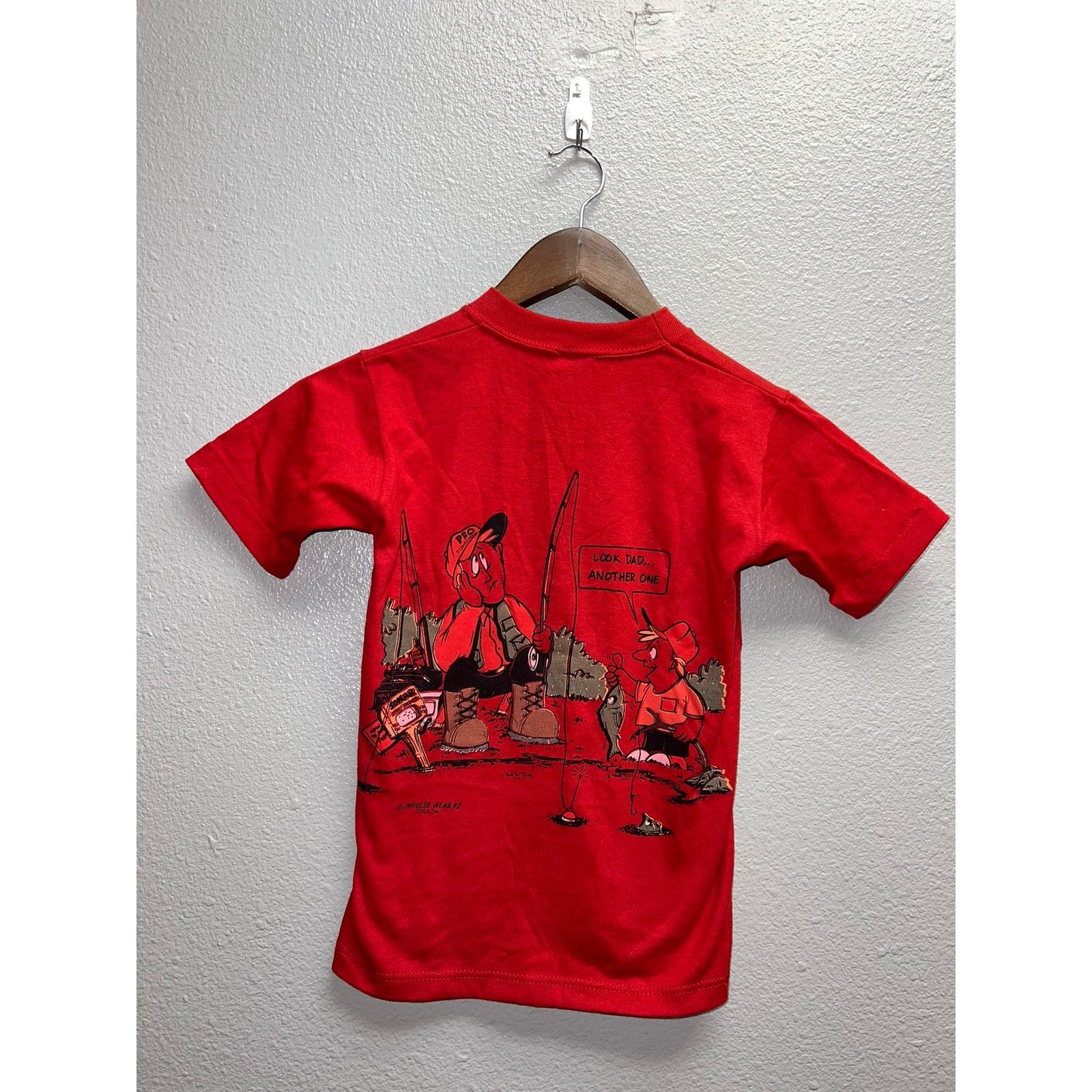 Jerzees Youth Vintage Test Print Shirt Dad Fishing Fish Graphic kids Size M / US 6-8 / IT 42-44 - 1 Thumbnail