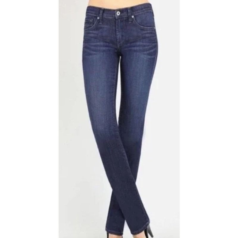 Anthropologie James Jeans Dark Wash High Rise Straight Leg Denim Jeans 27 Size 27" / US 4 / IT 40 - 8 Thumbnail