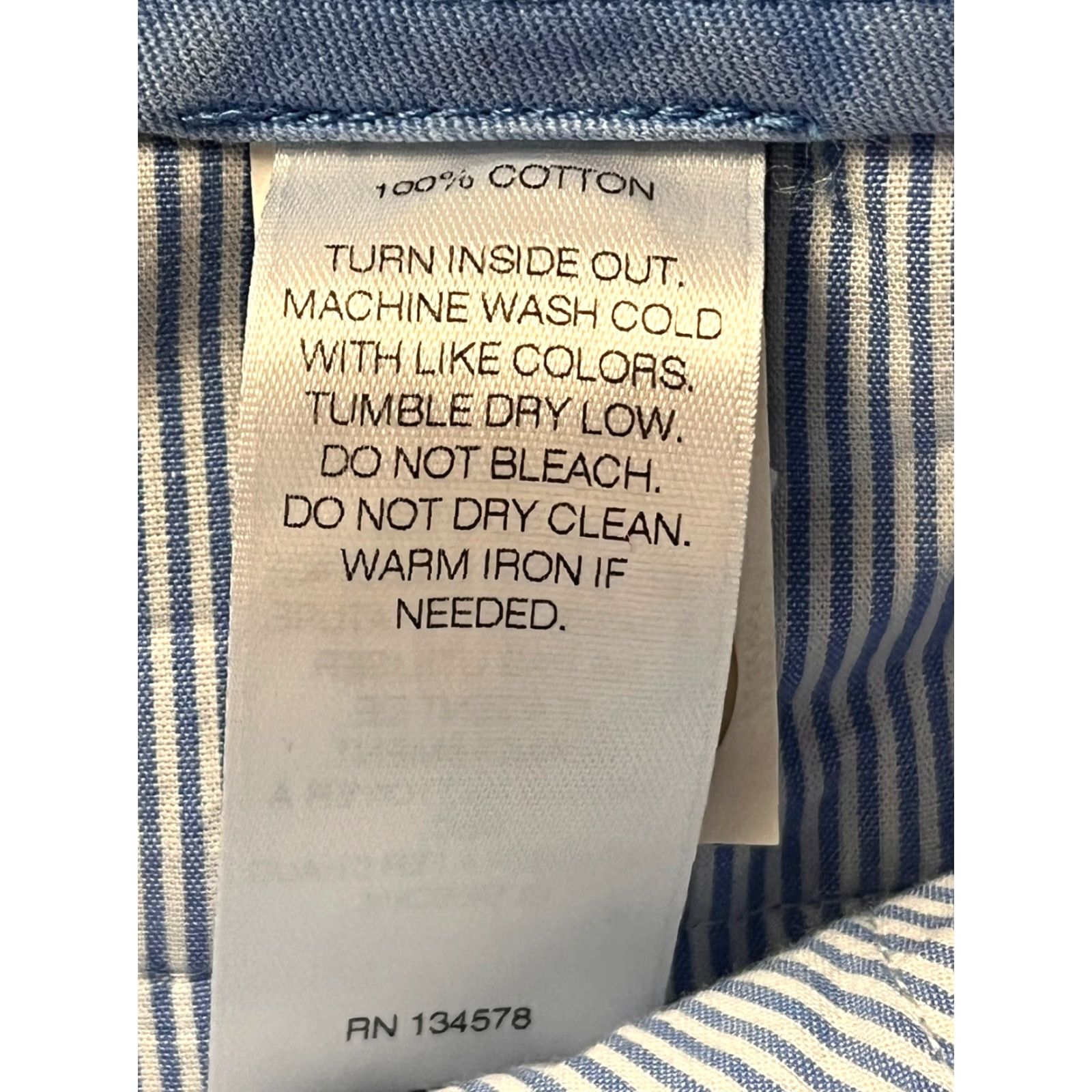 Vineyard Vines Vineyard Vines Slim Fit Breaker Pants Mens Blue Chino 33x30 Regular Slim Front Flat Cotton Unsigned GUC Size US 33 - 7 Thumbnail