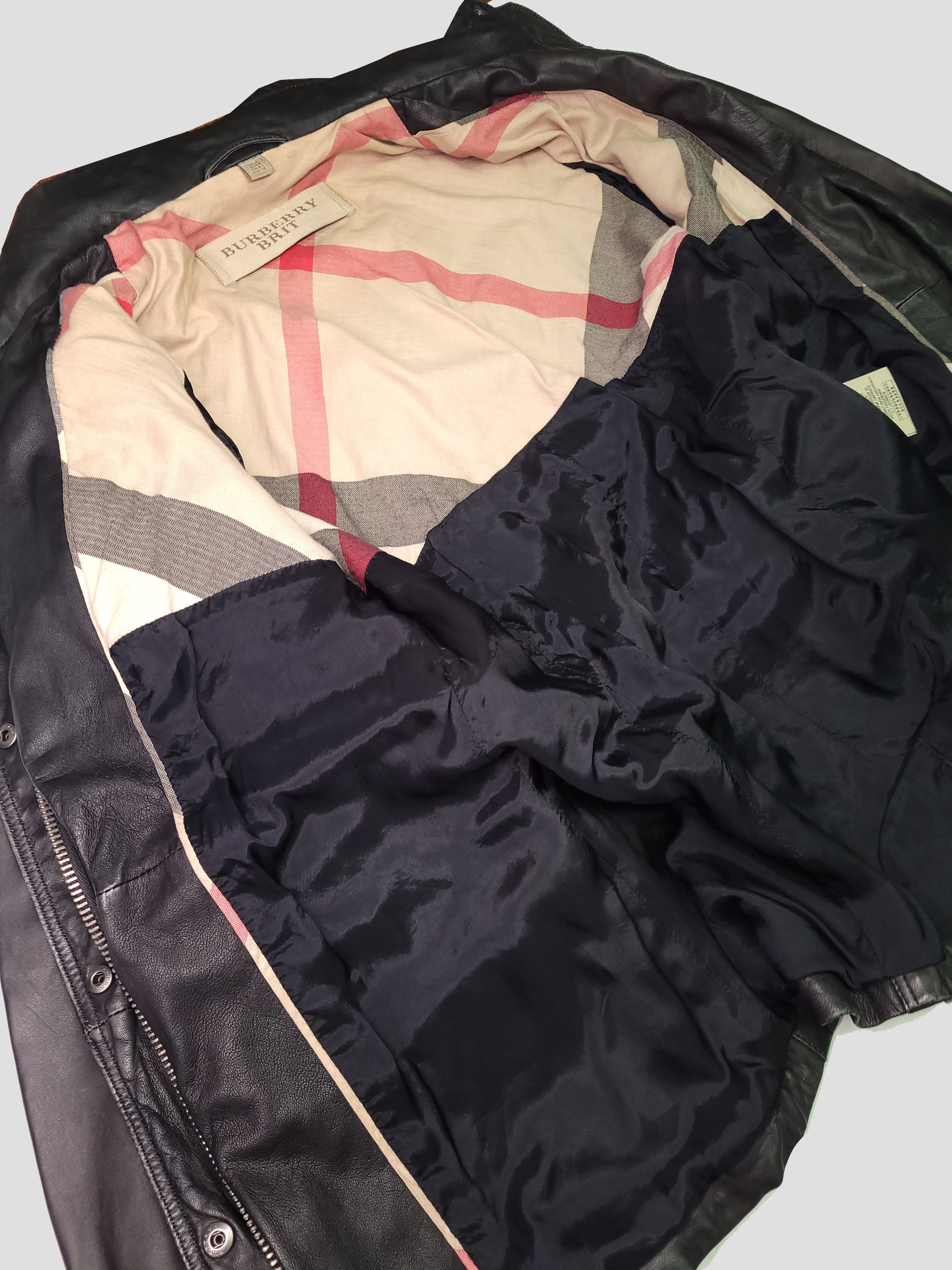 Burberry Burberry Brit _ Italy _ Biker_ Lambskin _ Field Jacket Size M / US 6-8 / IT 42-44 - 6 Thumbnail