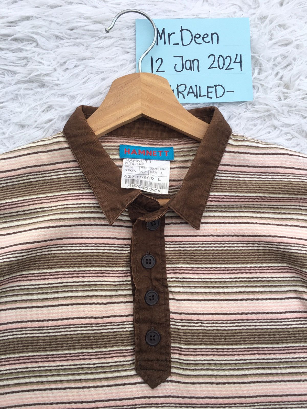 Katharine Hamnett London Rare Vintage HAMNETT London Stripes Tshirt Size US M / EU 48-50 / 2 - 7 Thumbnail