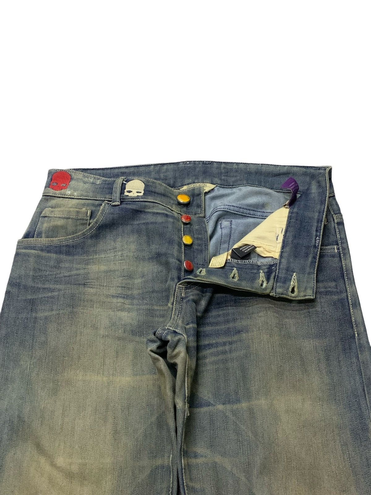 HYDROGEN × Hysteric Glamour × If Six Was Nine Hydrogen Distressed Muddy Dirty Wash Hand Made Denim Pants Size US 32 / EU 48 - 12 Thumbnail