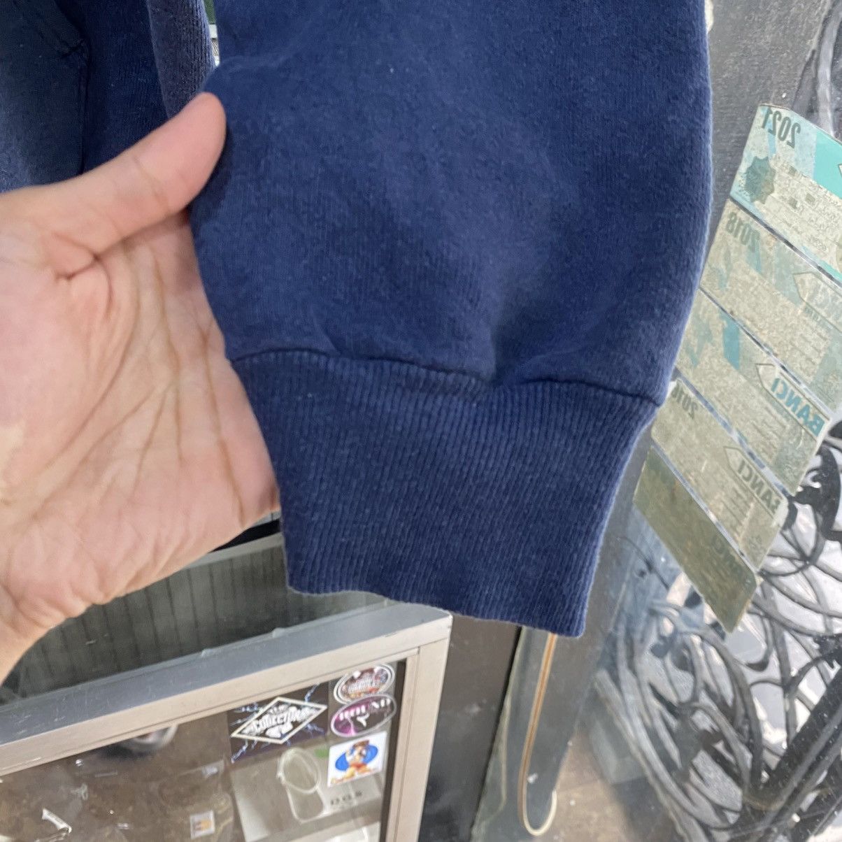 Thrasher × Vintage Thrasher Navy Blue Hoodie Vintage 80s Distressed Size US L / EU 52-54 / 3 - 7 Thumbnail