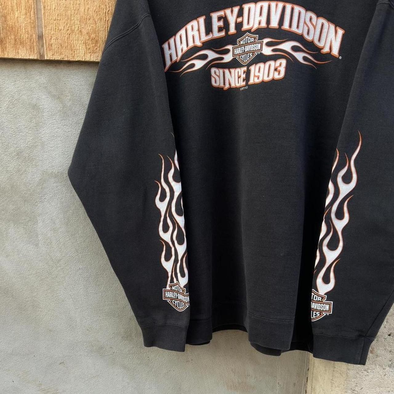 Harley Davidson Vintage 2000’s Harley Davidson Sweetwater Flames Sweatshirt Size US XXL / EU 58 / 5 - 5 Thumbnail