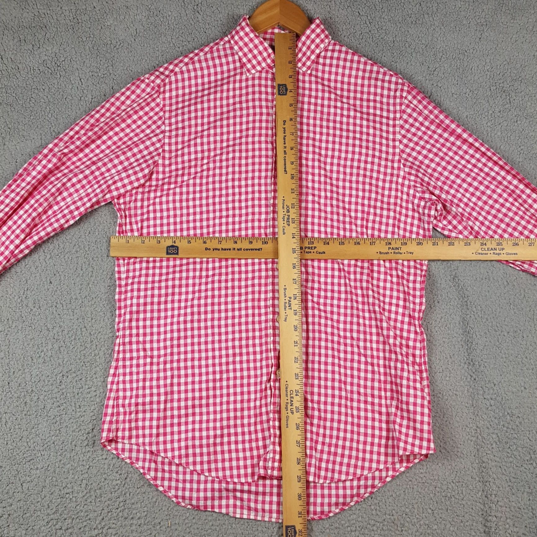 Polo Ralph Lauren VINTAGE Polo Ralph Lauren Men's Button-Up Shirt Long Sleeve Plaid Gingham Pink 90s Classic Preppy Casual Size US M / EU 48-50 / 2 - 6 Thumbnail
