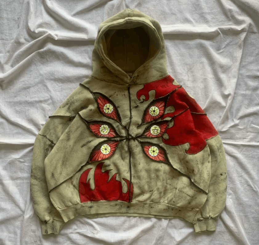 Japanese Brand 18 Y2K Gothic Sakura Hoodie Oversized Size US L / EU 52-54 / 3 - 8 Thumbnail