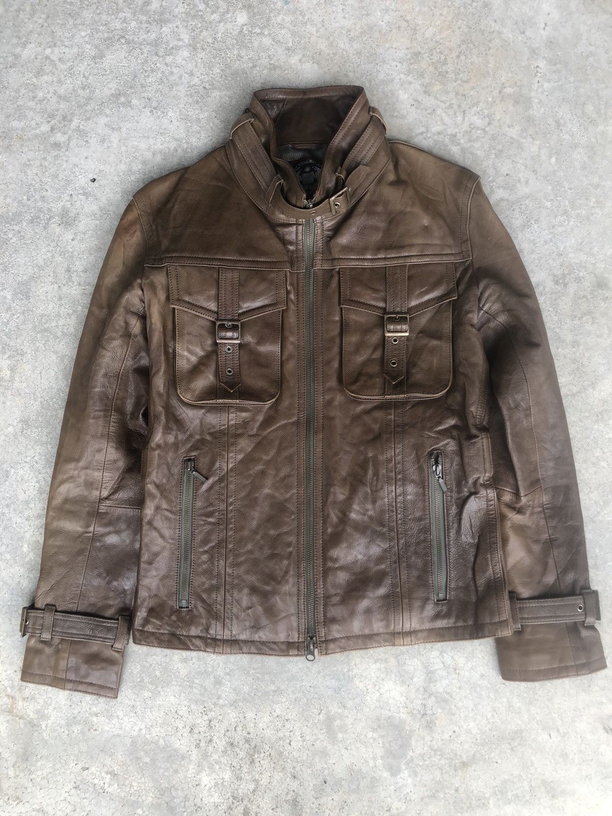 Tornado Mart Tornado Mart Leather Jacket Multipocket Bondage Size US L / EU 52-54 / 3 - 1 Thumbnail