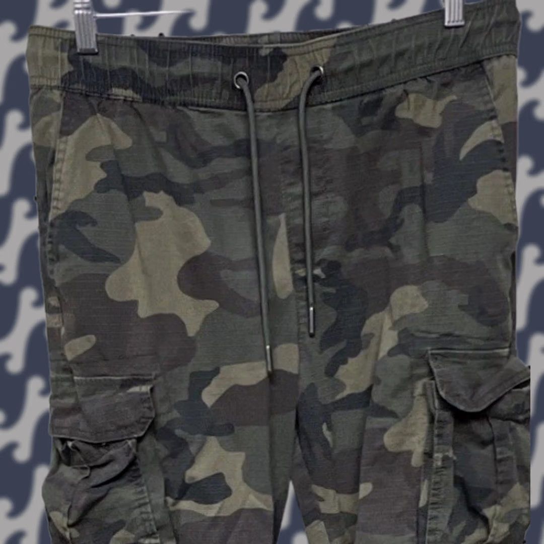 AMO VINTAGE CSG Camouflage Jogger Pants Men’s Medium Tapered Leg Streetwear Size US 31 - 1 Thumbnail