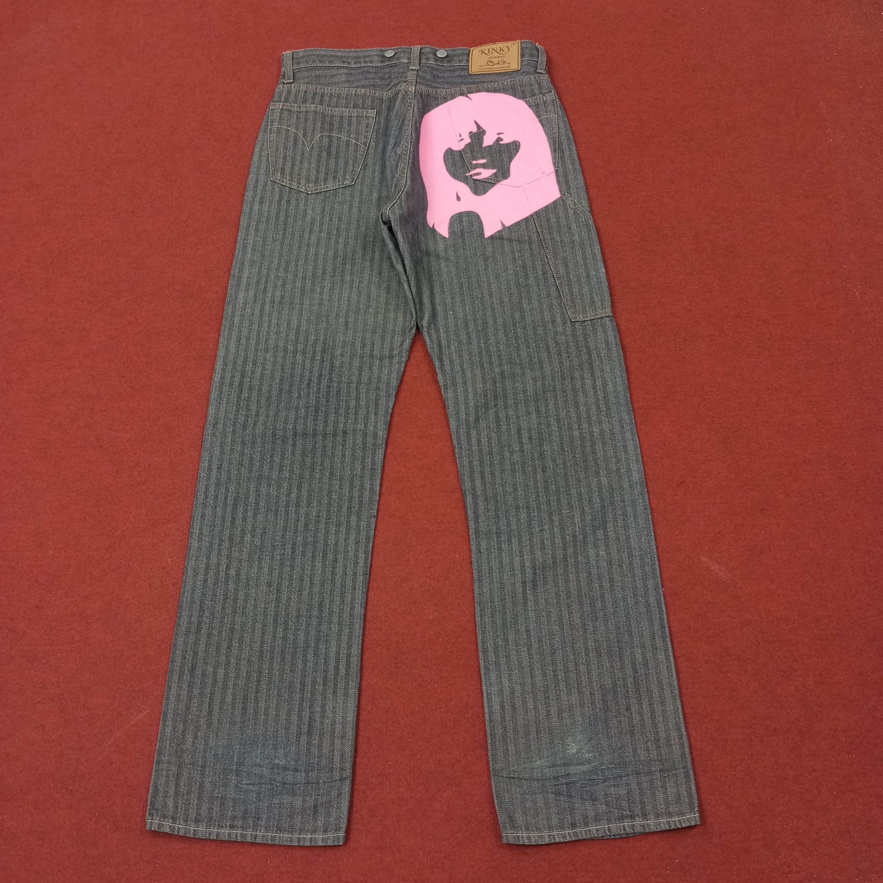 Hysteric Glamour Vintage Hysteric Glamour Japanese Brand Custom Jeans c244n24 Size US 31 - 1 Thumbnail