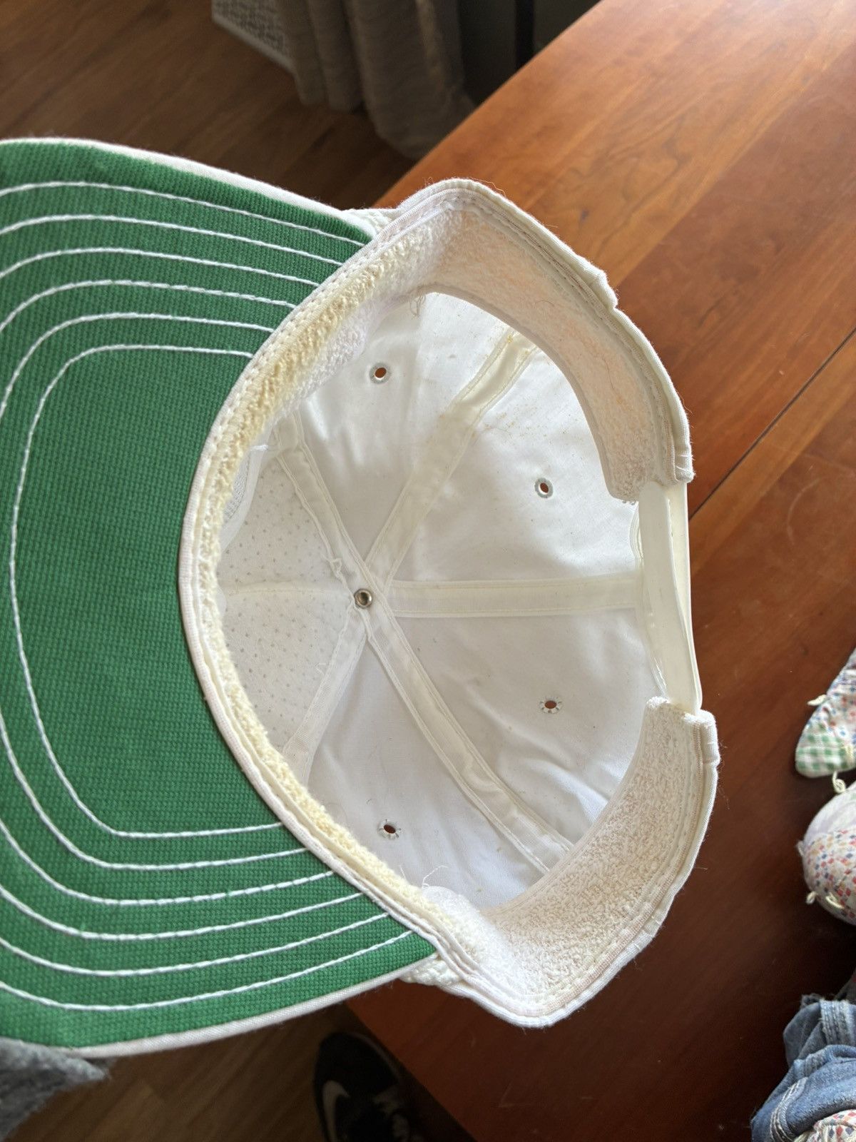 Vintage Vintage 90s Skola bandit white hat Size ONE SIZE - 3 Thumbnail