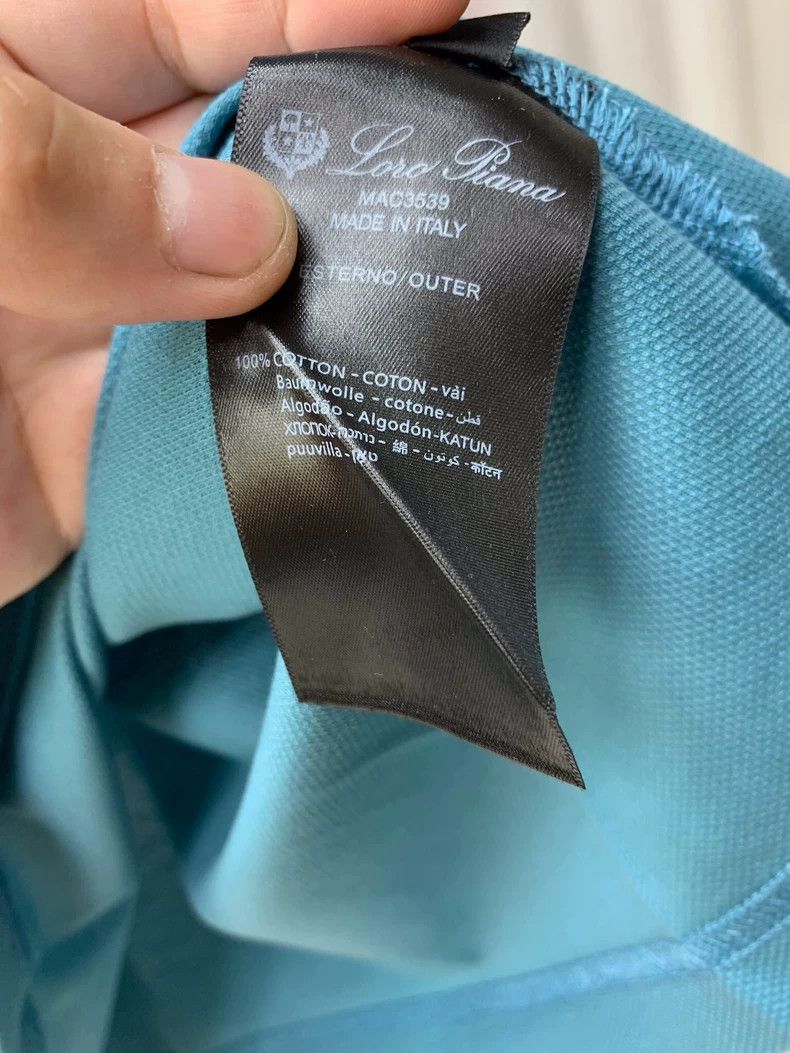 Loro Piana LORO PIANA Cocoon green collar embroidered on the front of Size US S / EU 44-46 / 1 - 4 Thumbnail