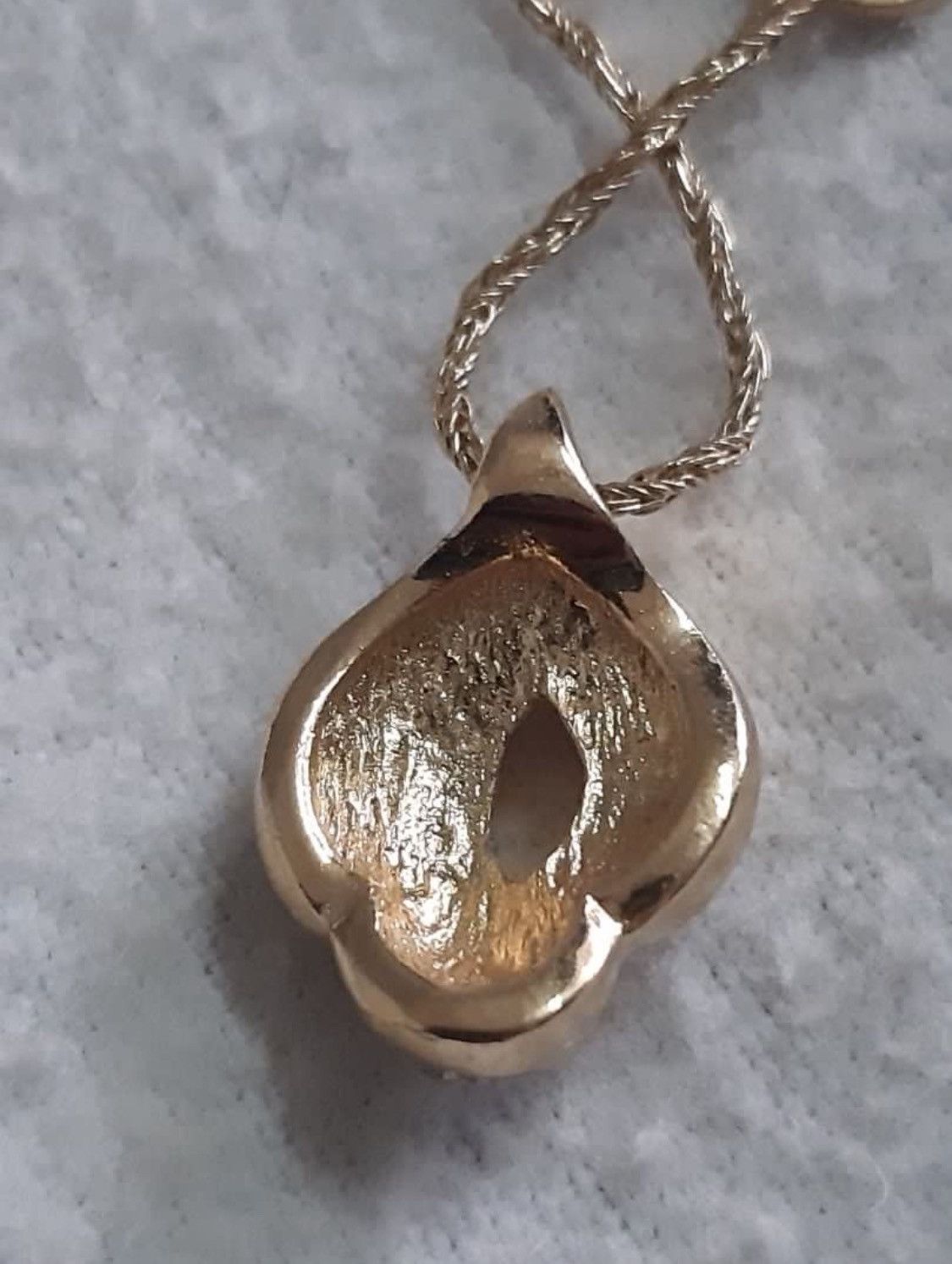 Dior Christian Dior Crystal Pendant Gold Tone Neckless Size ONE SIZE - 4 Thumbnail