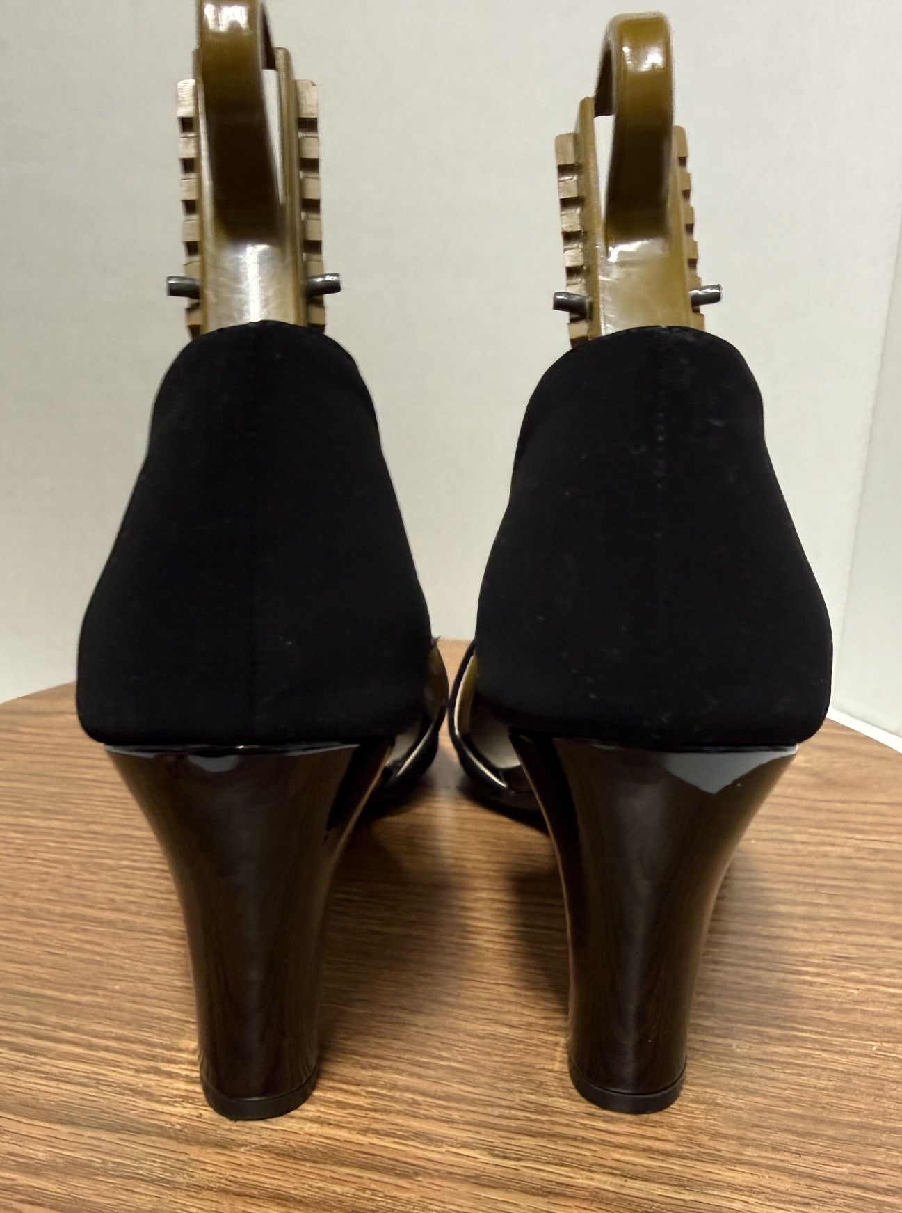 Other Life Stride Women Black Caren PeepToe Soft System Mod Sandal Size US 10 / IT 40 - 5 Thumbnail