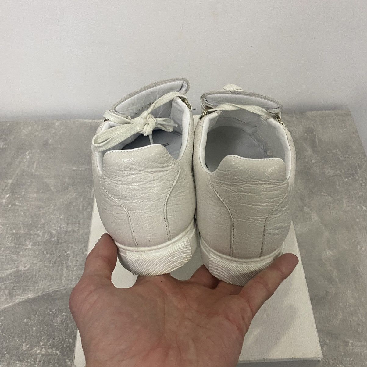 Balenciaga Balenciaga Arena Low Top Leather Sneakers Size US 6 / EU 39 - 7 Thumbnail