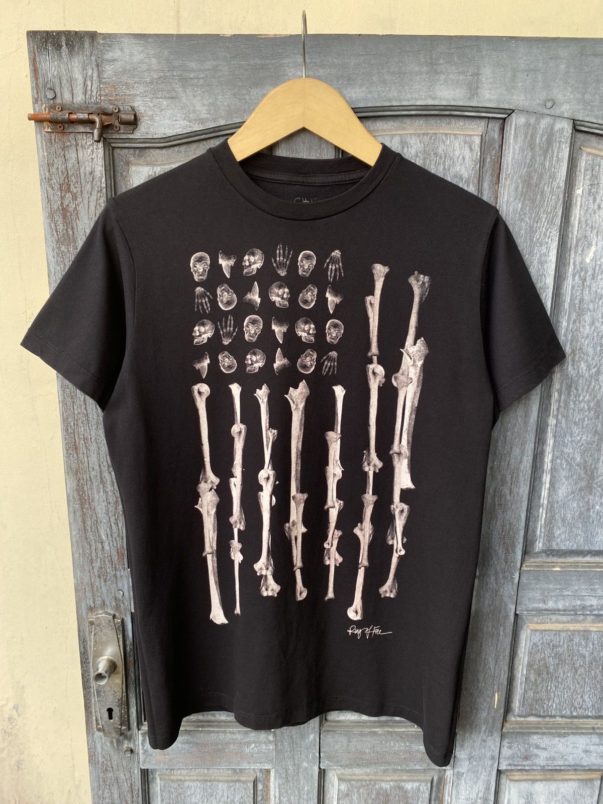 Ring Of Fire Ring Of Fire America Flag Skeleton X-ray Bones Graphic Tee Size US M / EU 48-50 / 2 - 1 Thumbnail