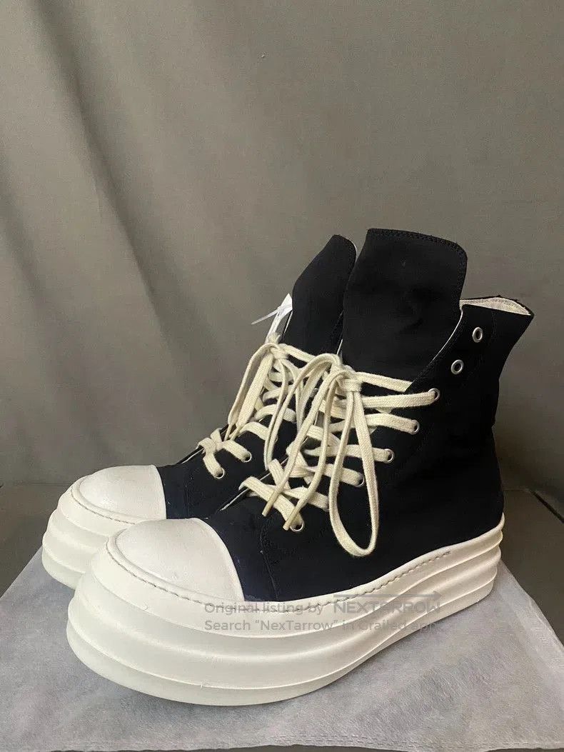 Rick Owens High-Top Sneakers with Platform Sole.