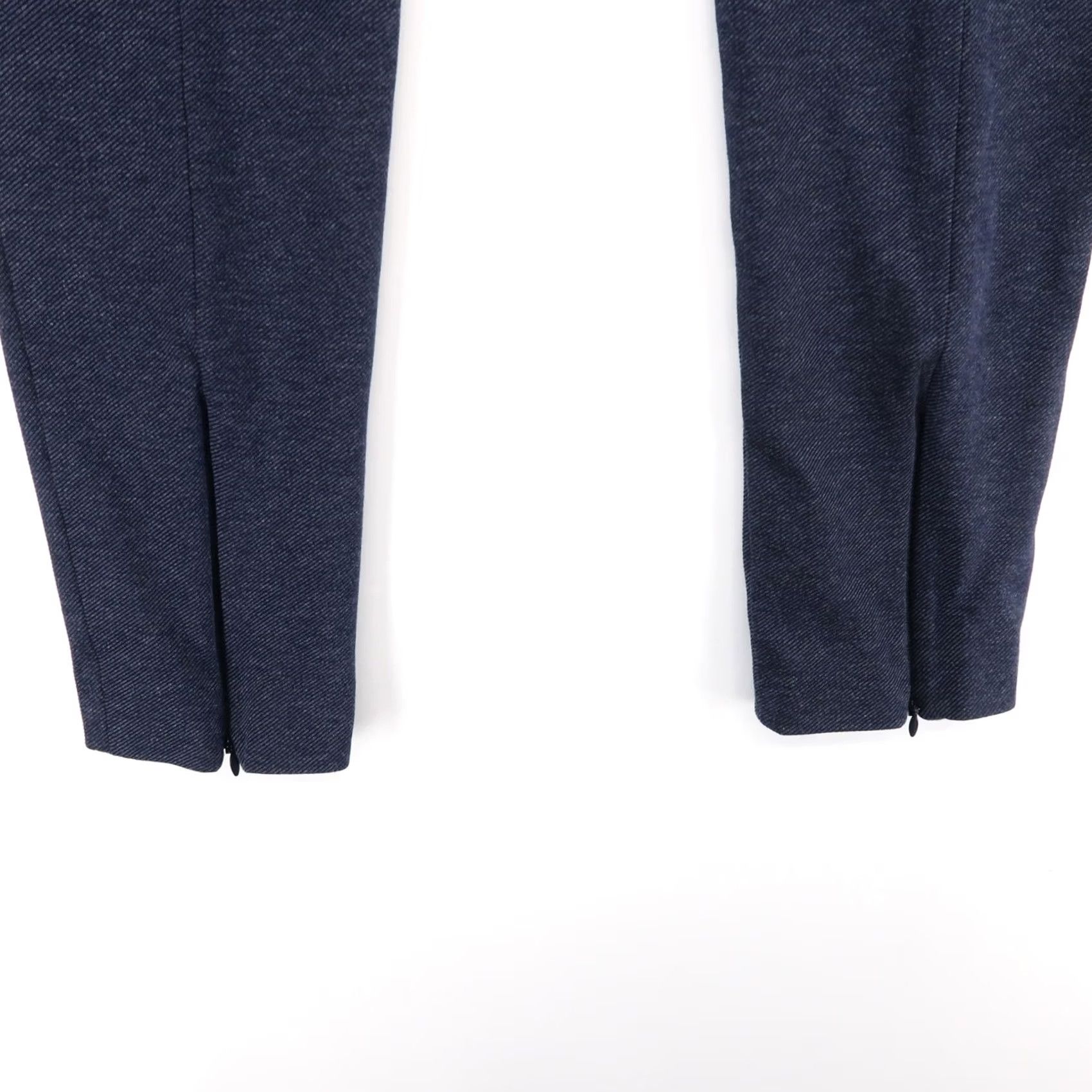 Tibi Tibi Pants Womens 2 Blue Ankle Zip Slim Fit Mid Rise Dress Trousers Knit Stretch Size 26" / US 2 / IT 38 - 4 Thumbnail
