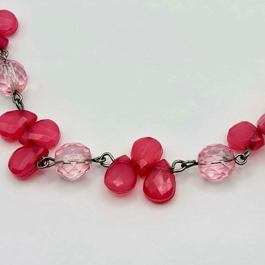 Other Pink Crystal Drop Necklace Size ONE SIZE - 3 Thumbnail