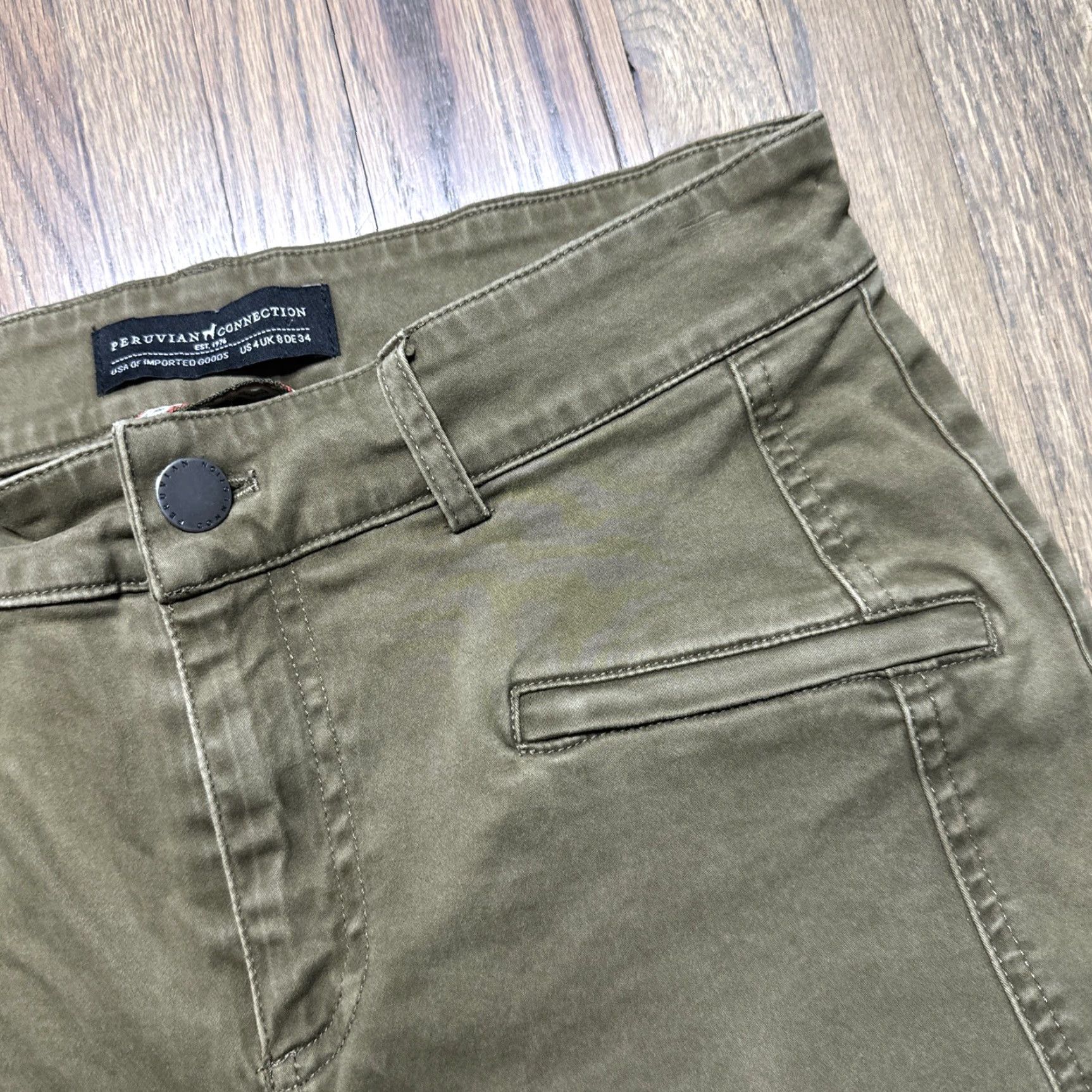 Vintage Peruvian Connection Trousers Women's Size 4 Brown Ankle Motorcycle Equestrian Pant Size 27" / US 4 / IT 40 - 4 Thumbnail