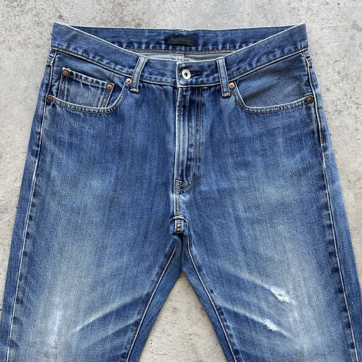 Japanese Brand Blue Faded Vintage Japanese Brand Jeans Denim Pants W33 Size US 33 - 3 Thumbnail