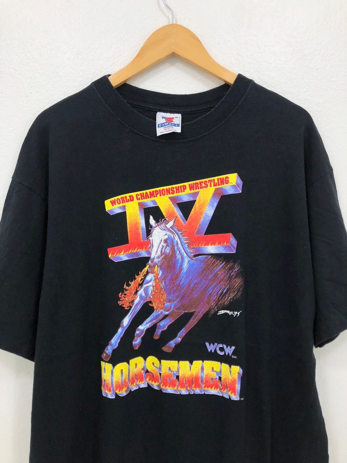 Vintage × WCW/nWo × WWE Vintage 90's Horsemen World Championship Wrestling wts01 Size US XL / EU 56 / 4 - 2 Thumbnail