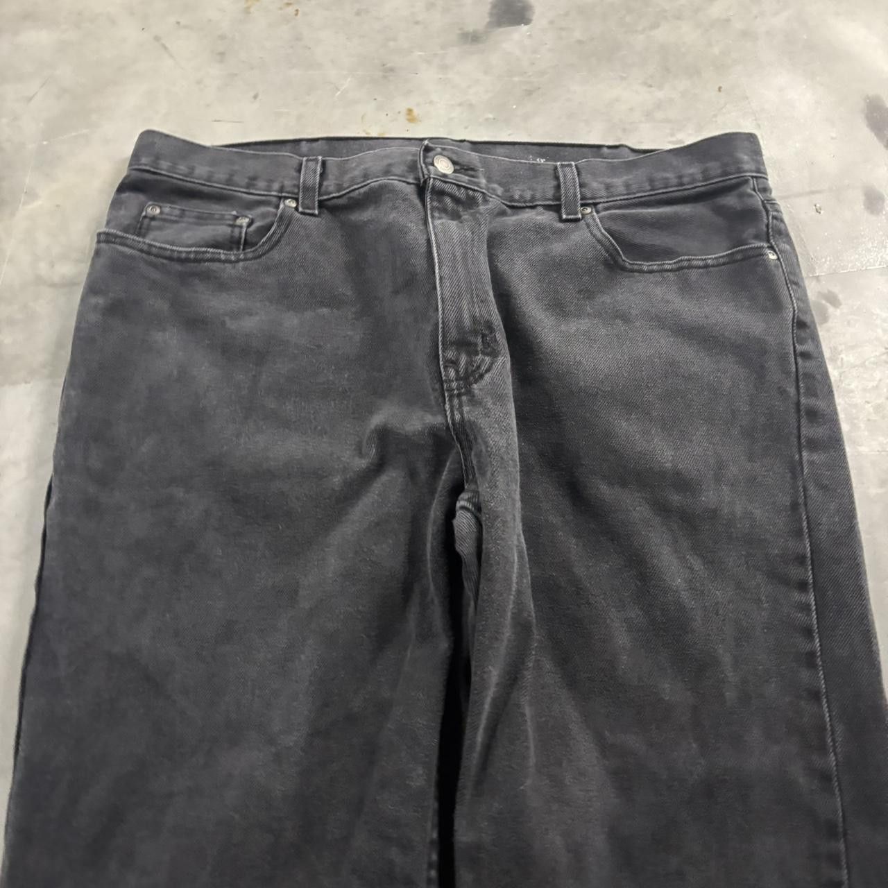 Vintage Crazy Vintage Y2K/2000s Grunge Faded Black Denim Jeans! 38x32 Size US 38 / EU 54 - 5 Thumbnail