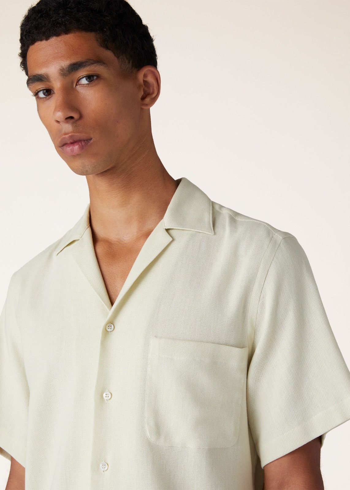 Loro Piana o1srvl11e0325 FAO0339 Cotton Shirt in Cream Size US L / EU 52-54 / 3 - 4 Thumbnail