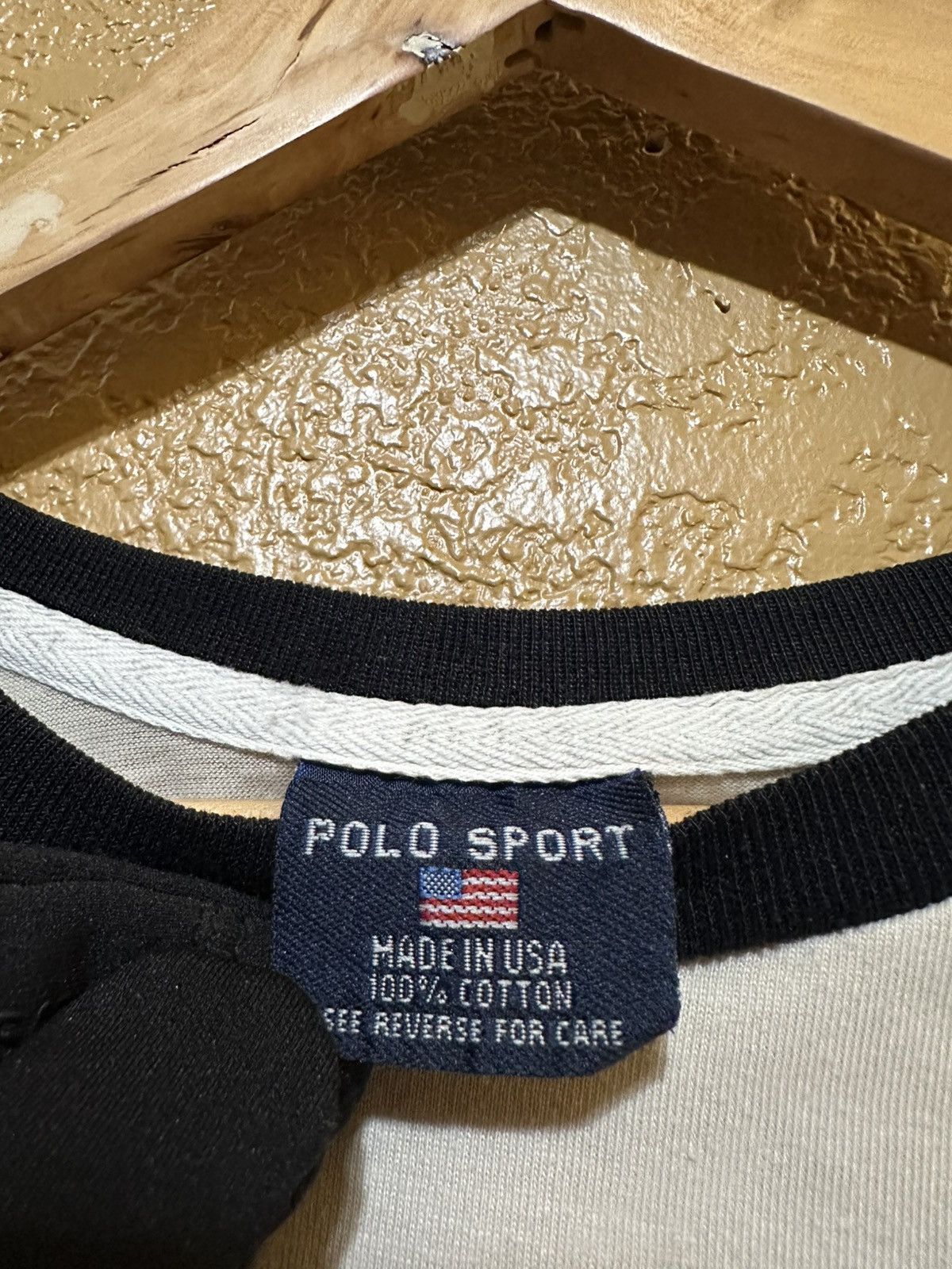 Polo Ralph Lauren 90s Vintage Polo Sport Ringer Tee Large MADE IN USA Size US L / EU 52-54 / 3 - 6 Thumbnail
