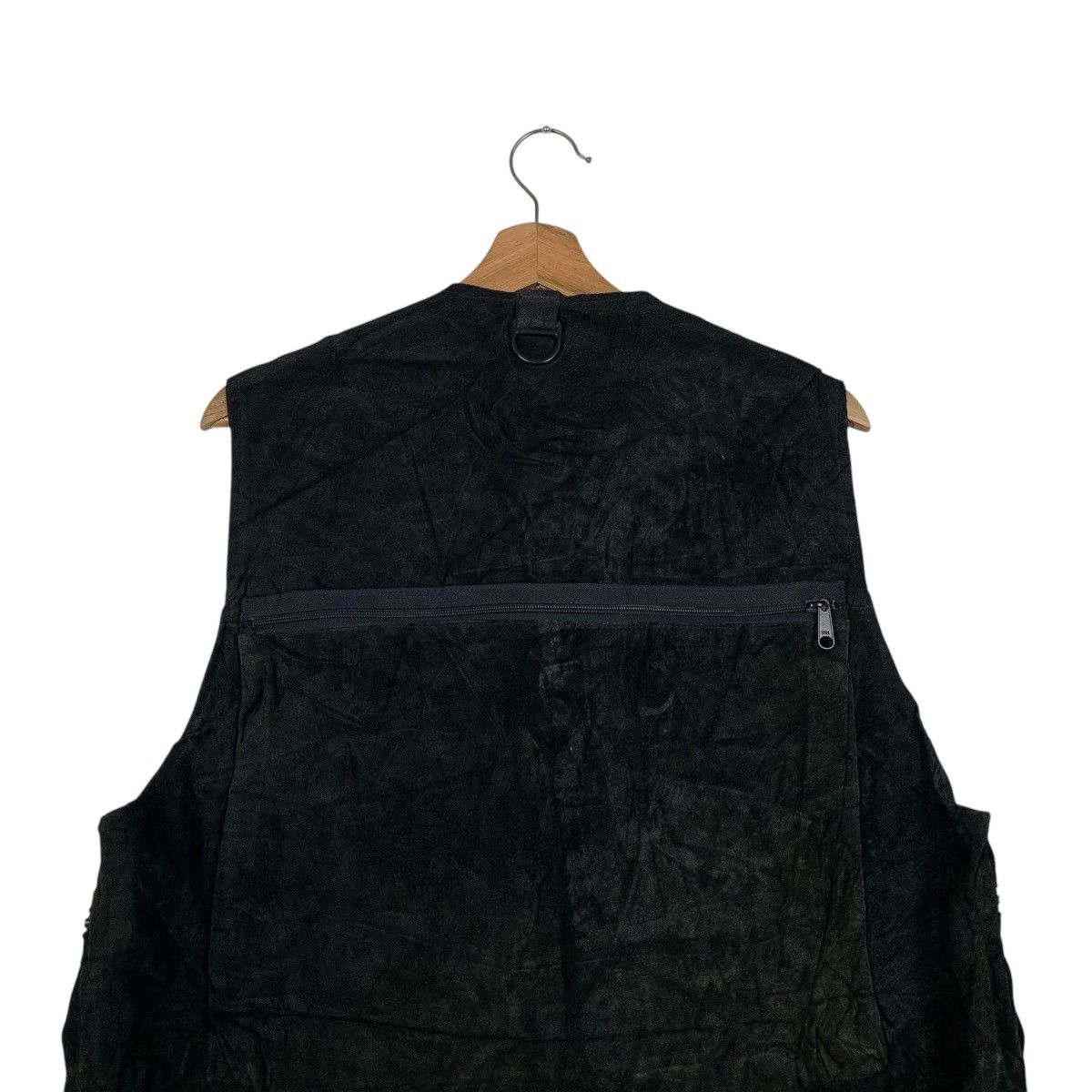 Japanese Brand 90’s HOUSTON Tactical Suede Leather Vest #2298-C102 Size US L / EU 52-54 / 3 - 8 Thumbnail