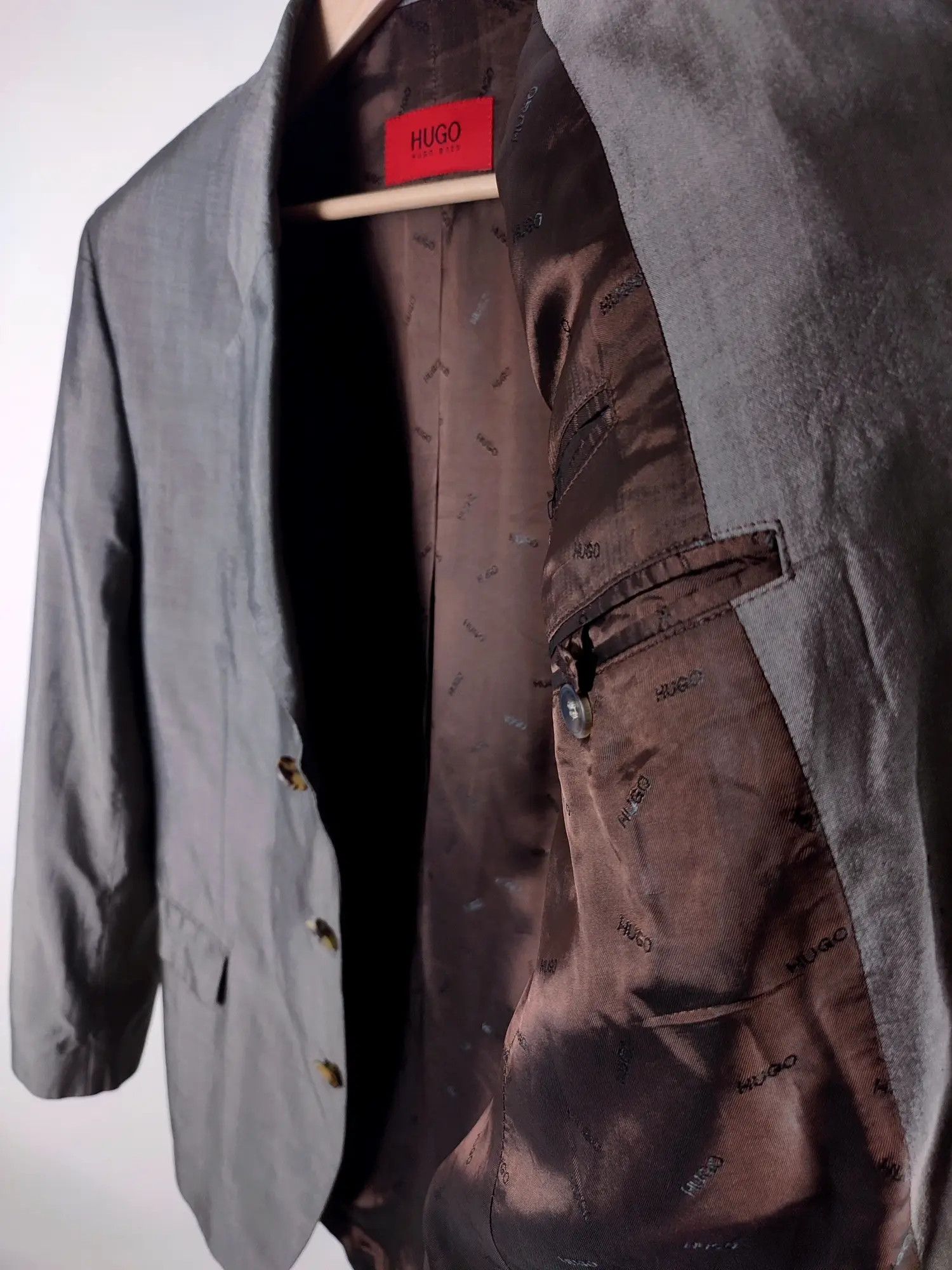 Hugo Boss Hugo Boss 100% Silk Blazer Size 46R - 15 Thumbnail