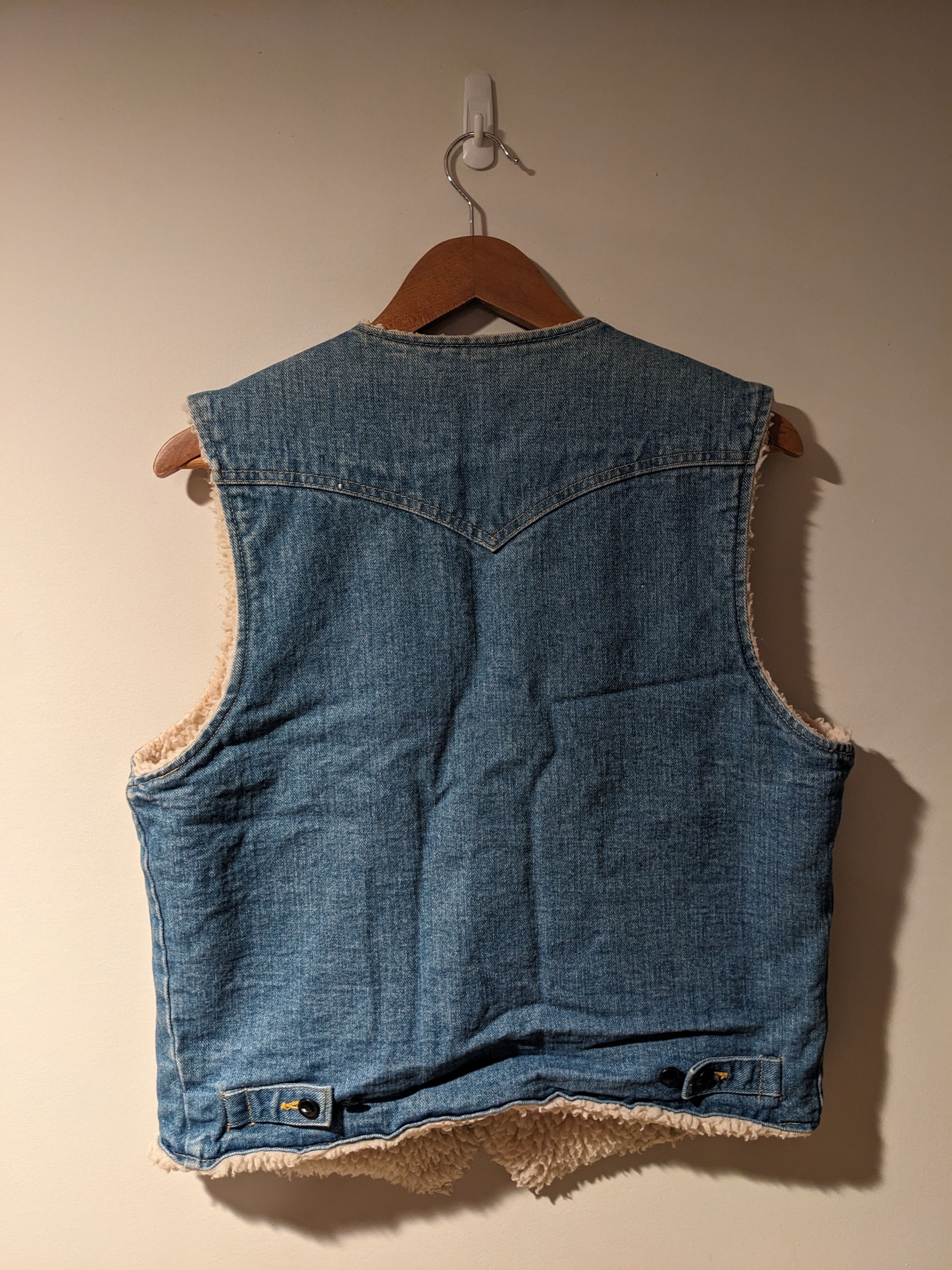 Lee × Vintage Vintage Lee Medium Storm Rider Sherpa Lined Denim Vest Size US M / EU 48-50 / 2 - 5 Thumbnail