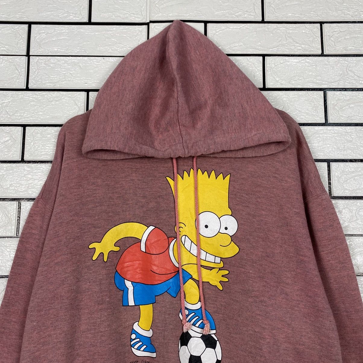 Japanese Brand 📌Vintage Hoodie Pull Over Bart Simpsons Big Logo Size US L / EU 52-54 / 3 - 4 Thumbnail