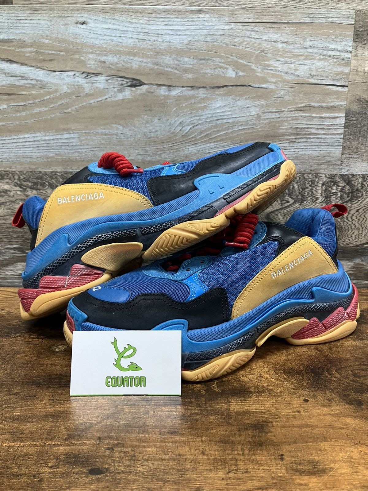 Balenciaga triple s blue orange clearance