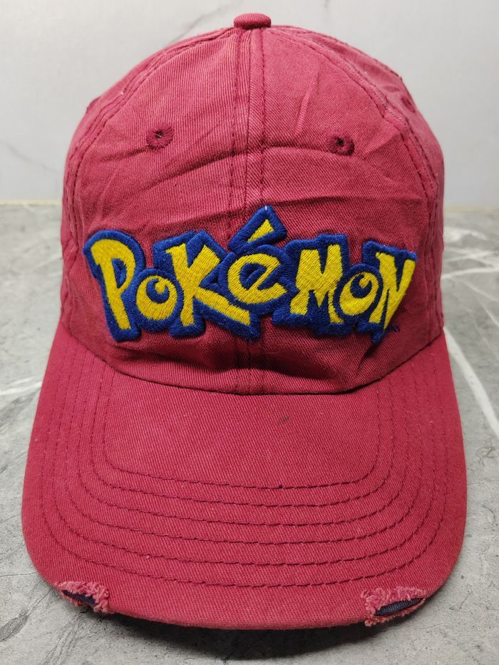 Pokemon Vintage Pokemon Distressed Style Cap Hat Size ONE SIZE - 2 Thumbnail