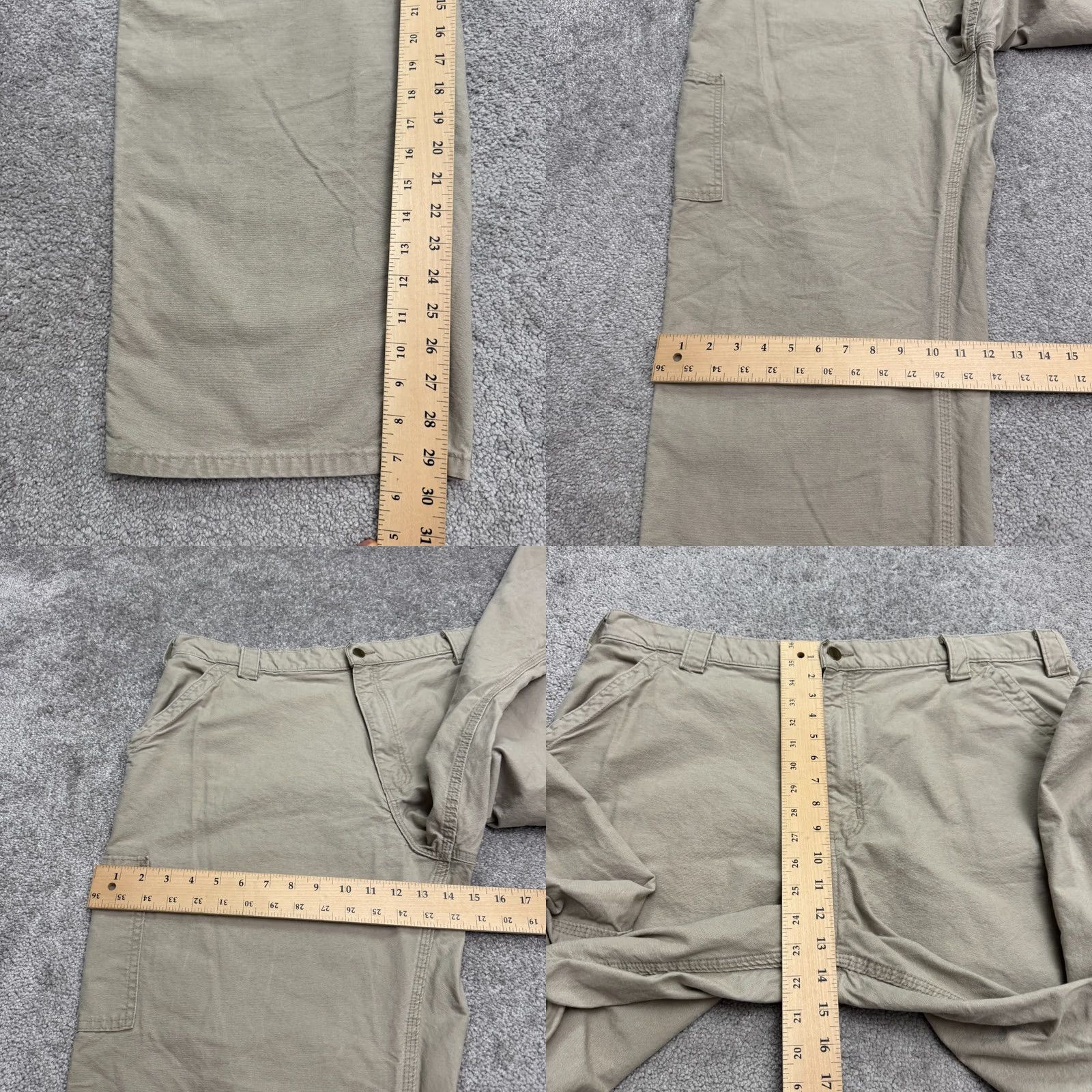Carhartt Carhartt Dungaree Fit Carpenter Pants Mens 42x30 Tan Brown Cotton Straight Work Size US 42 / EU 58 - 9 Thumbnail