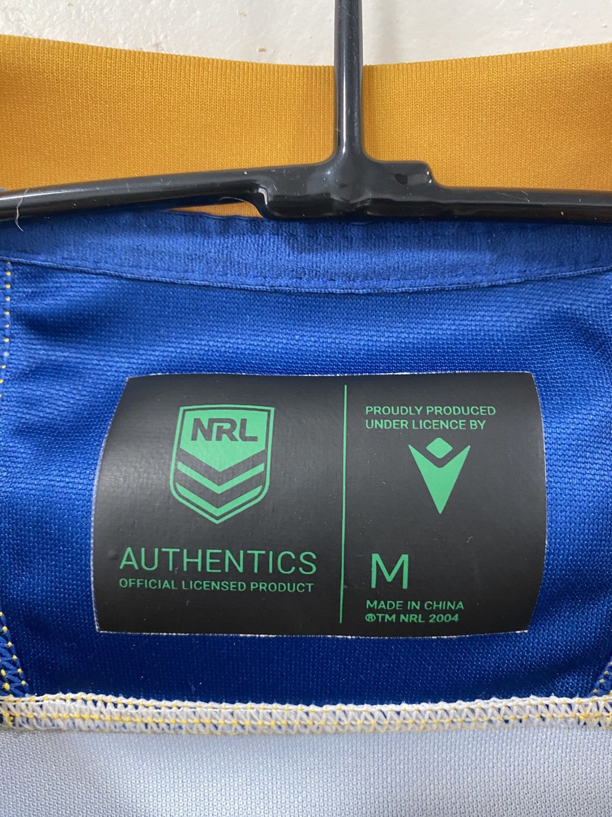 Macron Macron Parramatta 2022 Rugby Jersey NRL Premiership Size: M Size US M / EU 48-50 / 2 - 3 Thumbnail