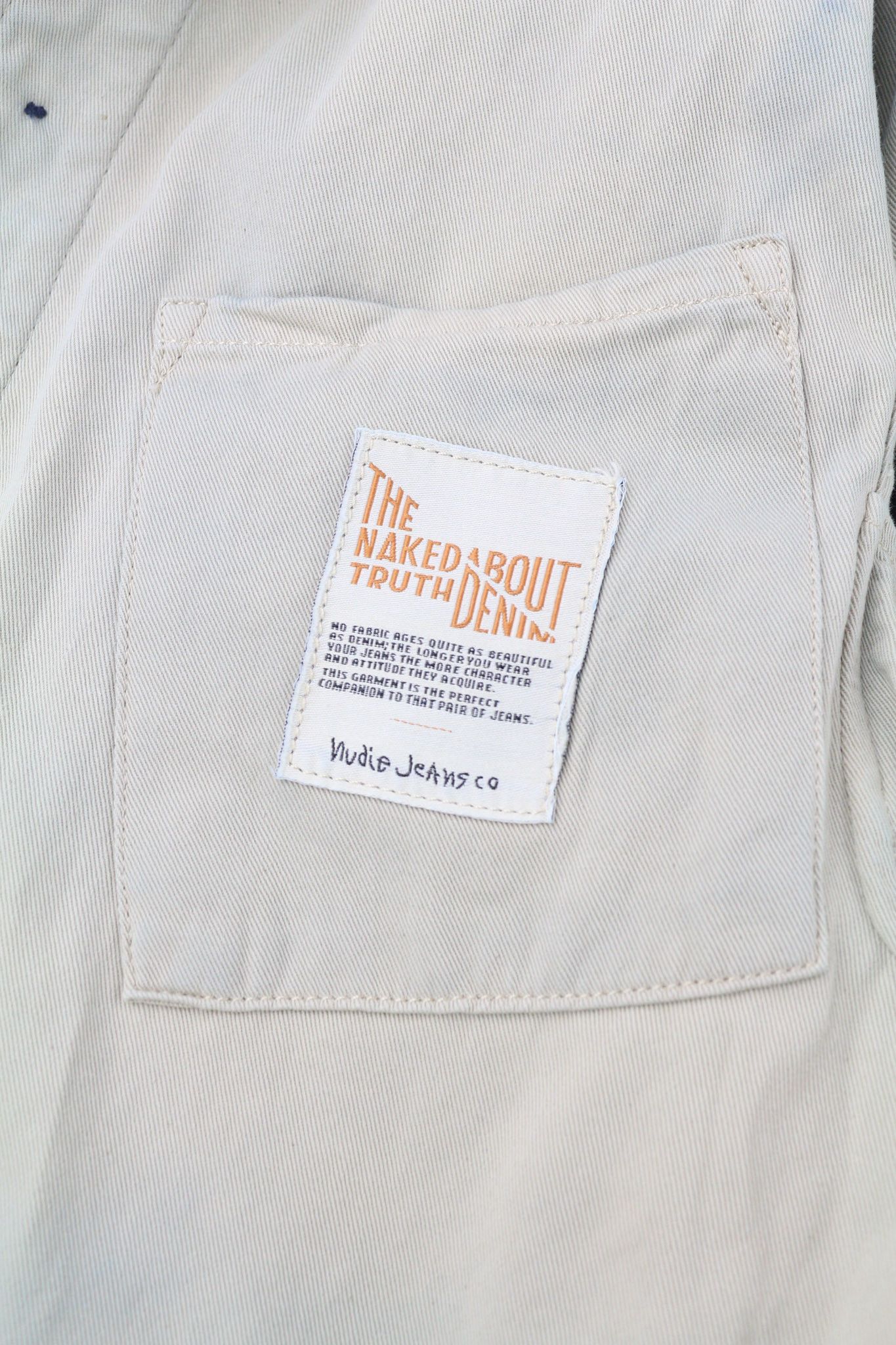 Nudie Jeans JULIUS XS Core Blue Buttoned Pockets Logo Jacket 81025 Size US XS / EU 42 / 0 - 7 Thumbnail