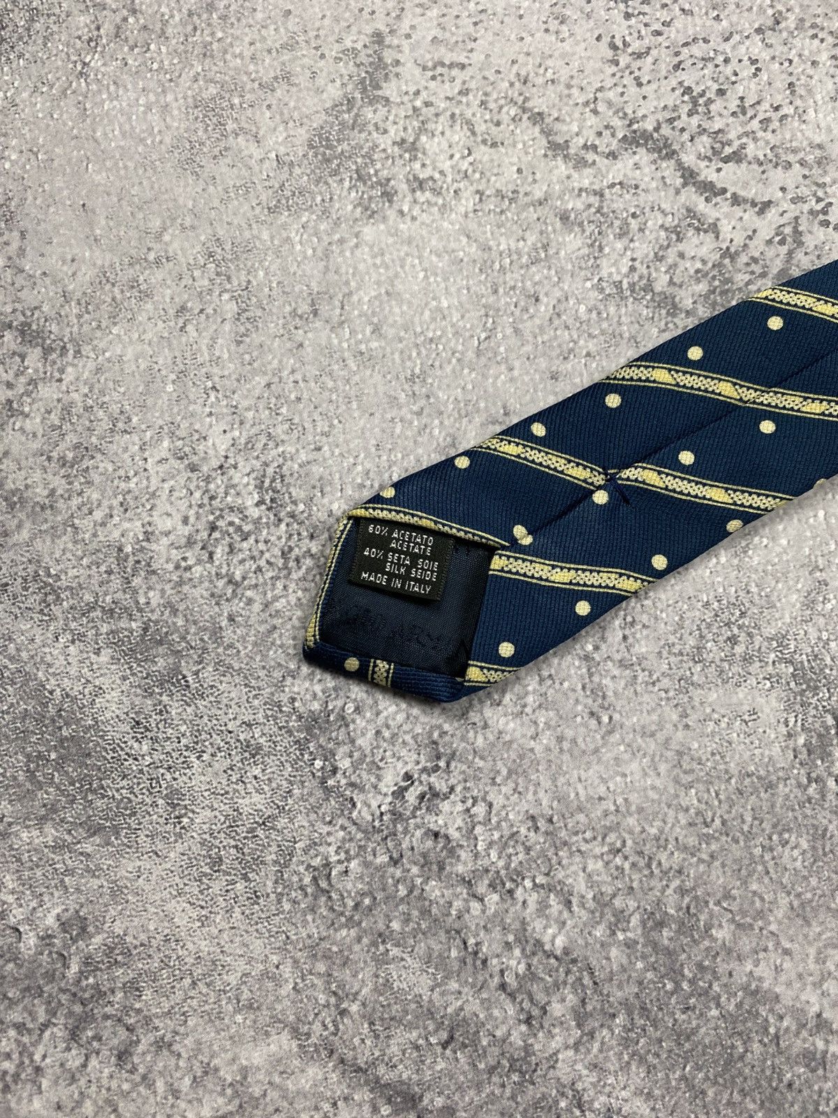 Armani Vintage Giorgio Armani Men's Silk Tie Cravatte Polka Dot Size ONE SIZE - 13 Thumbnail