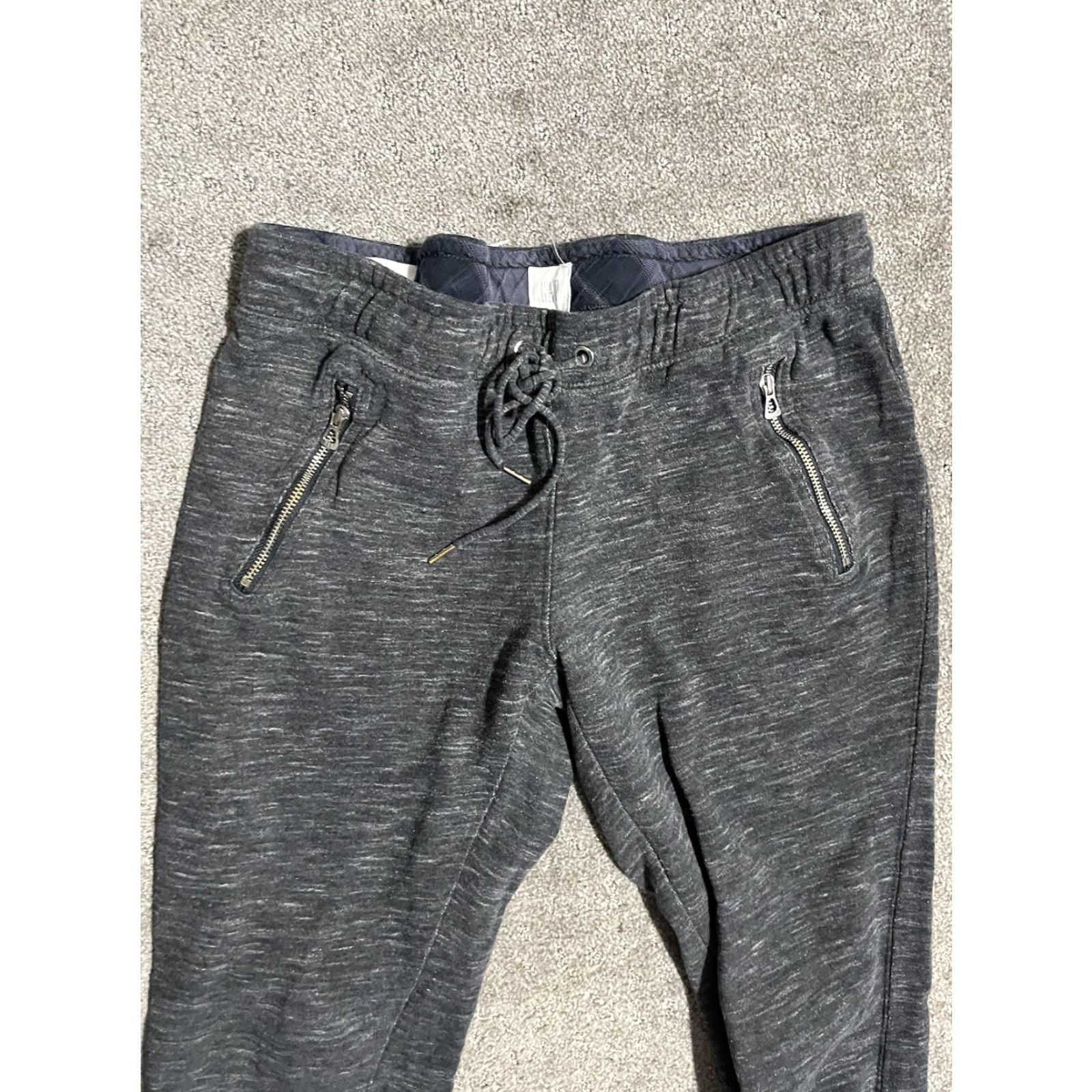 Gap Gap Sweatpants Women's Solid Gray XS Active Pull On Lightweight Pockets Regular Fit Athleisure, Logo, Sports Size 26" / US 2 / IT 38 - 2 Thumbnail