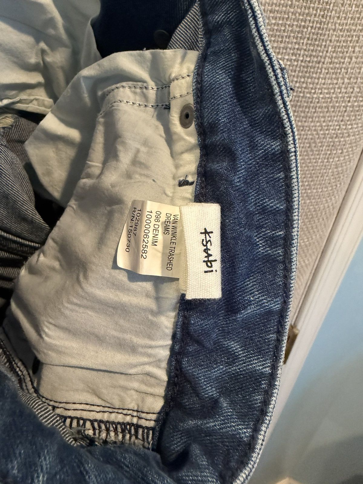 Ksubi Ksubi Van Winkle Trashed Dream Distressed Light Blue Denim Size US 32 / EU 48 - 5 Thumbnail