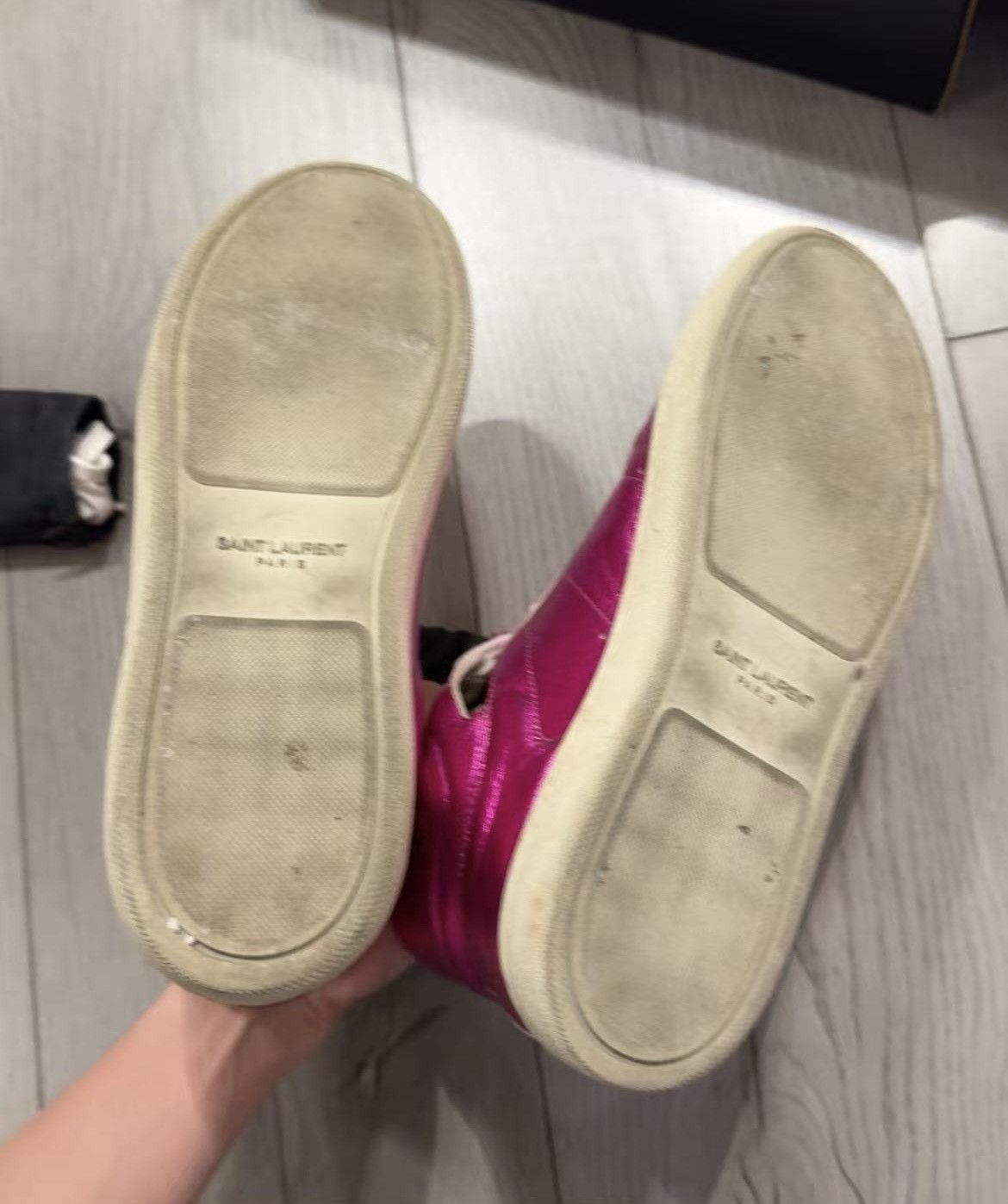 Saint Laurent Paris Saint Laurent paris SL-01 pink hi-top Size US 6.5 / IT 36.5 - 5 Thumbnail