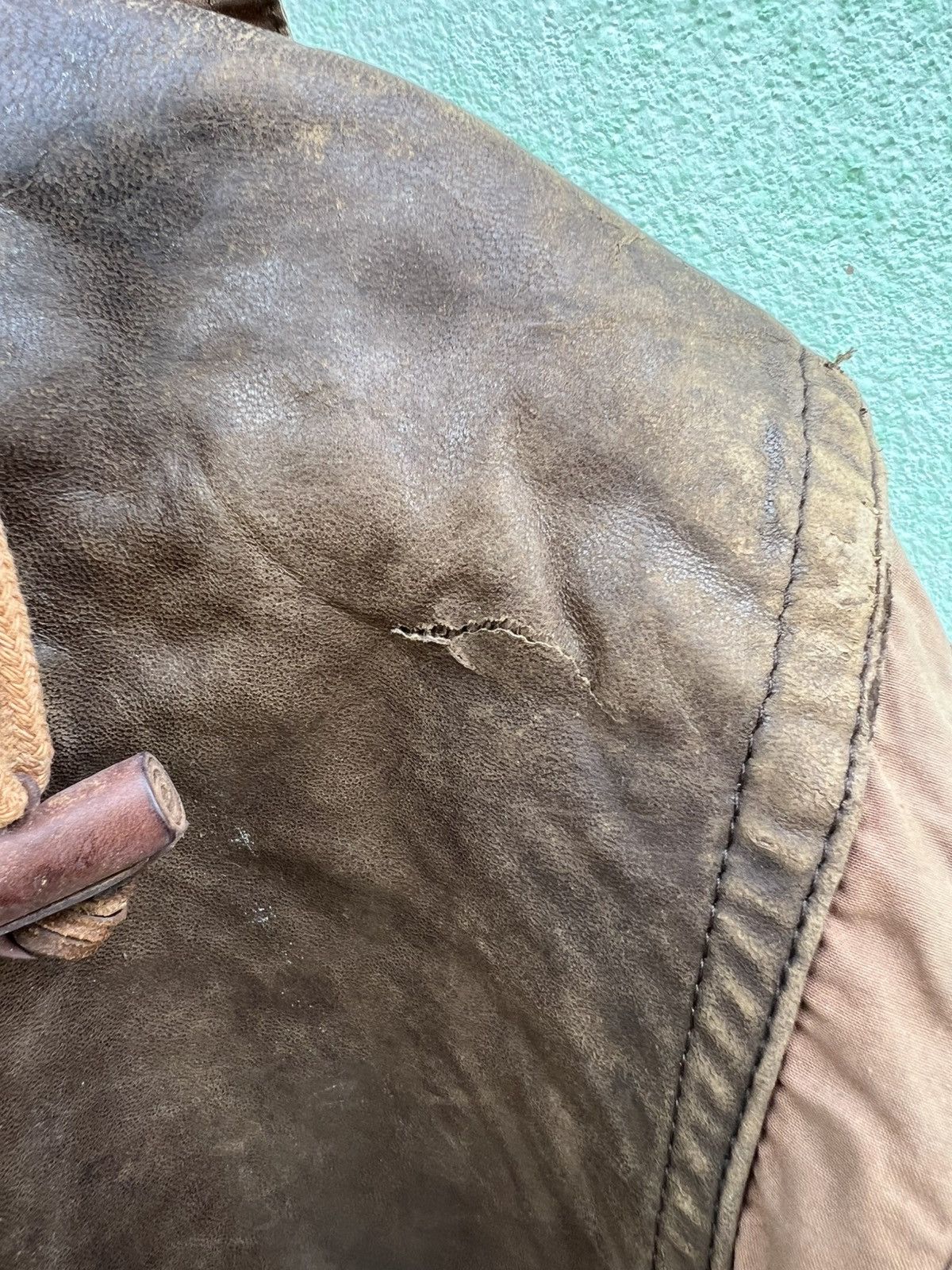 Nigel Cabourn ARCHIVE 90s Nigel Cabourn Waxed Hunting Jacket Leather Yoke Size US XL / EU 56 / 4 - 13 Thumbnail