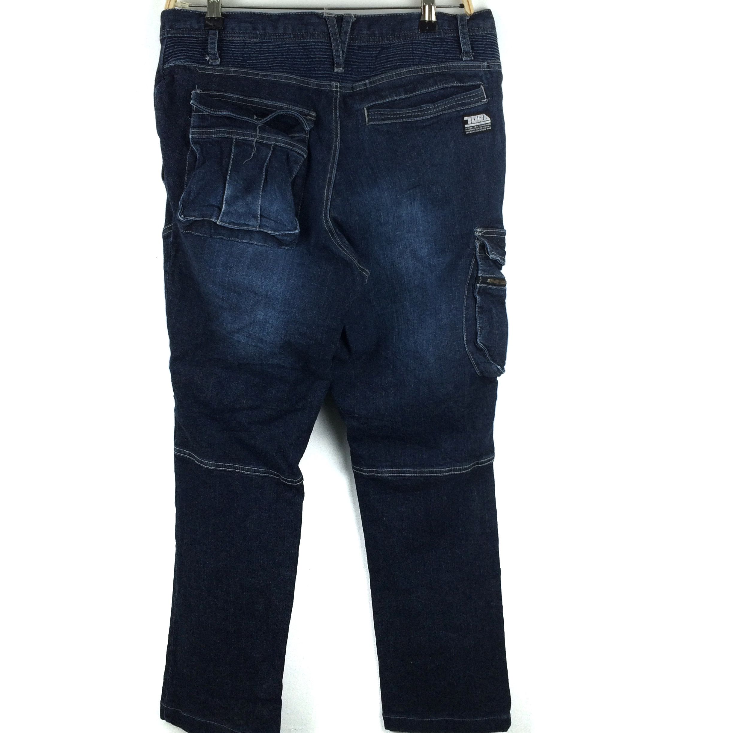 Japanese Brand X204 JAPAN WORKWEAR TORA CARGO MULTI POCKET JEANS Size US 34 / EU 50 - 2 Thumbnail