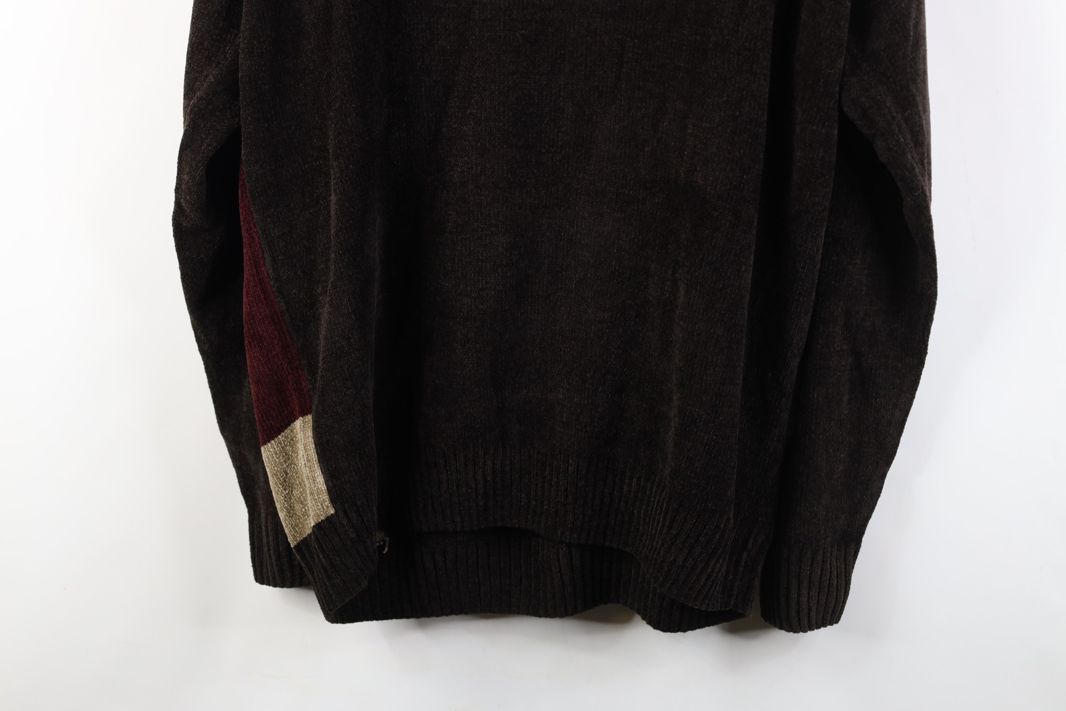 Vintage Vintage 90s Streetwear Fleece Crewneck Sweater Earth Tone Size US XL / EU 56 / 4 - 11 Thumbnail