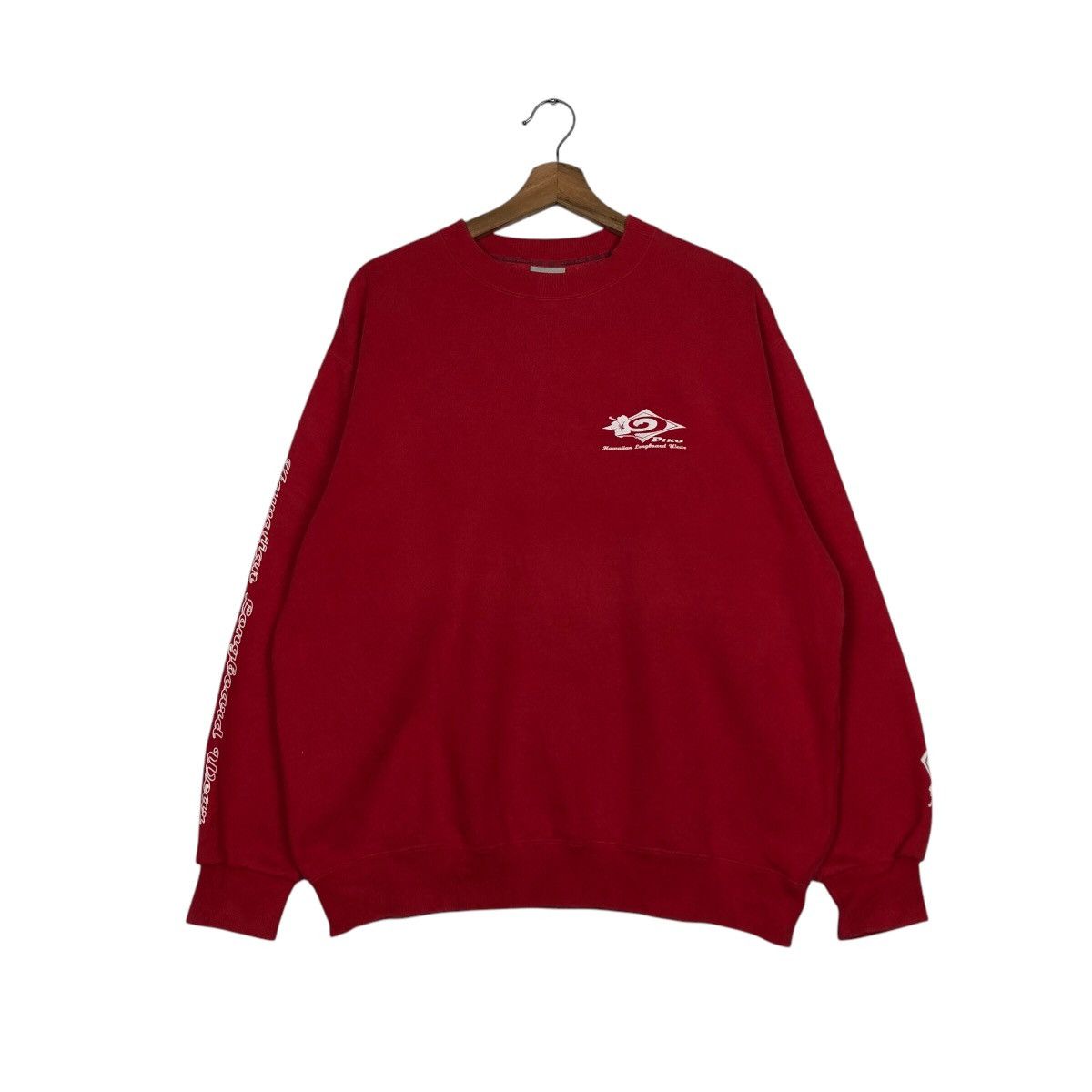 Japanese Brand × Vintage 📌Vintage Sweatshirt Piko Hawaiian Longboard Wear Big Logo Size US L / EU 52-54 / 3 - 2 Thumbnail