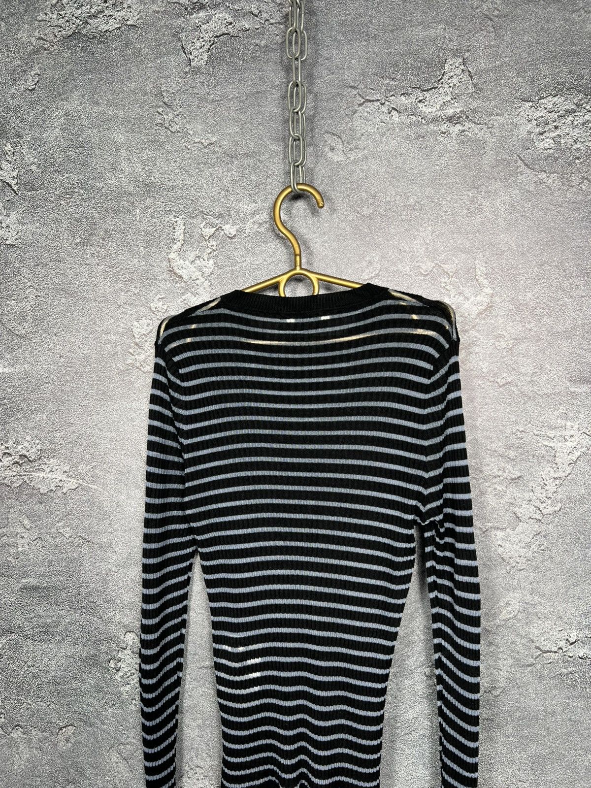 Fendi Fendi Mesh Slim Fit Silk Top Long Sleeve Size 40 Size S / US 4 / IT 40 - 14 Thumbnail